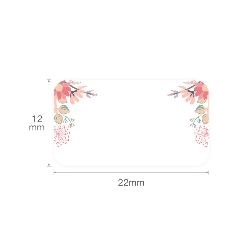 NB124 - NIIMBOT - D11 / D101 / D110 / H1S - 12X22MM - 260 SPRING RED LABELS