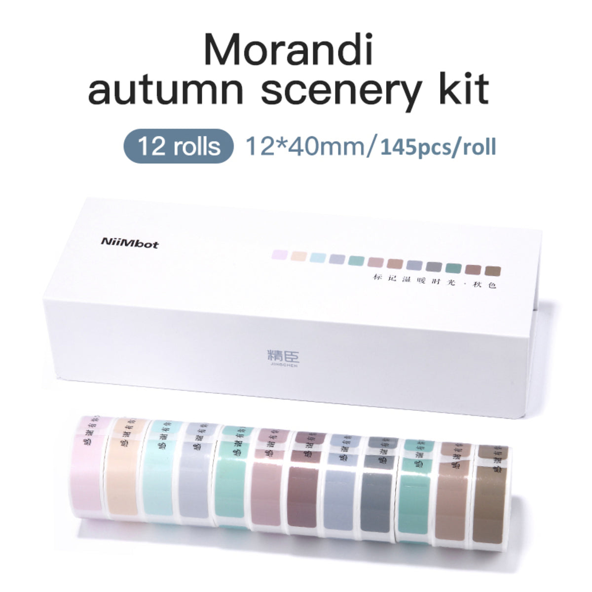 NB138 - NIIMBOT - D11 / D101 / D110 / H1S - 12X40MM - 145 AUTUMN EDITION LABELS - 12 X ROLLS
