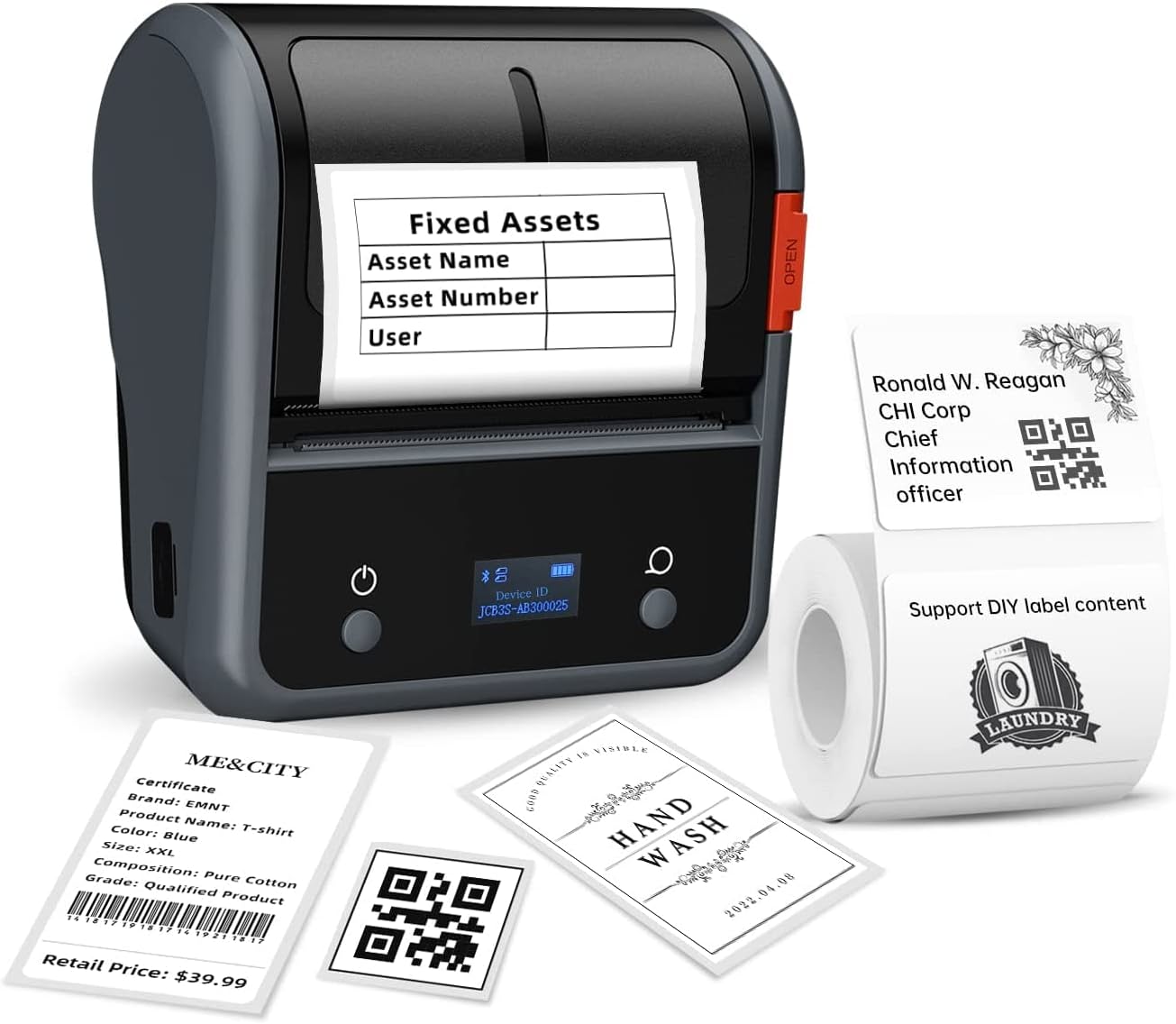 NB119 - NIIMBOT - B3S_PRO - PORTABLE THERMAL LABEL BLUETOOTH PRINTER INCL FREE LABEL (70X40MM)