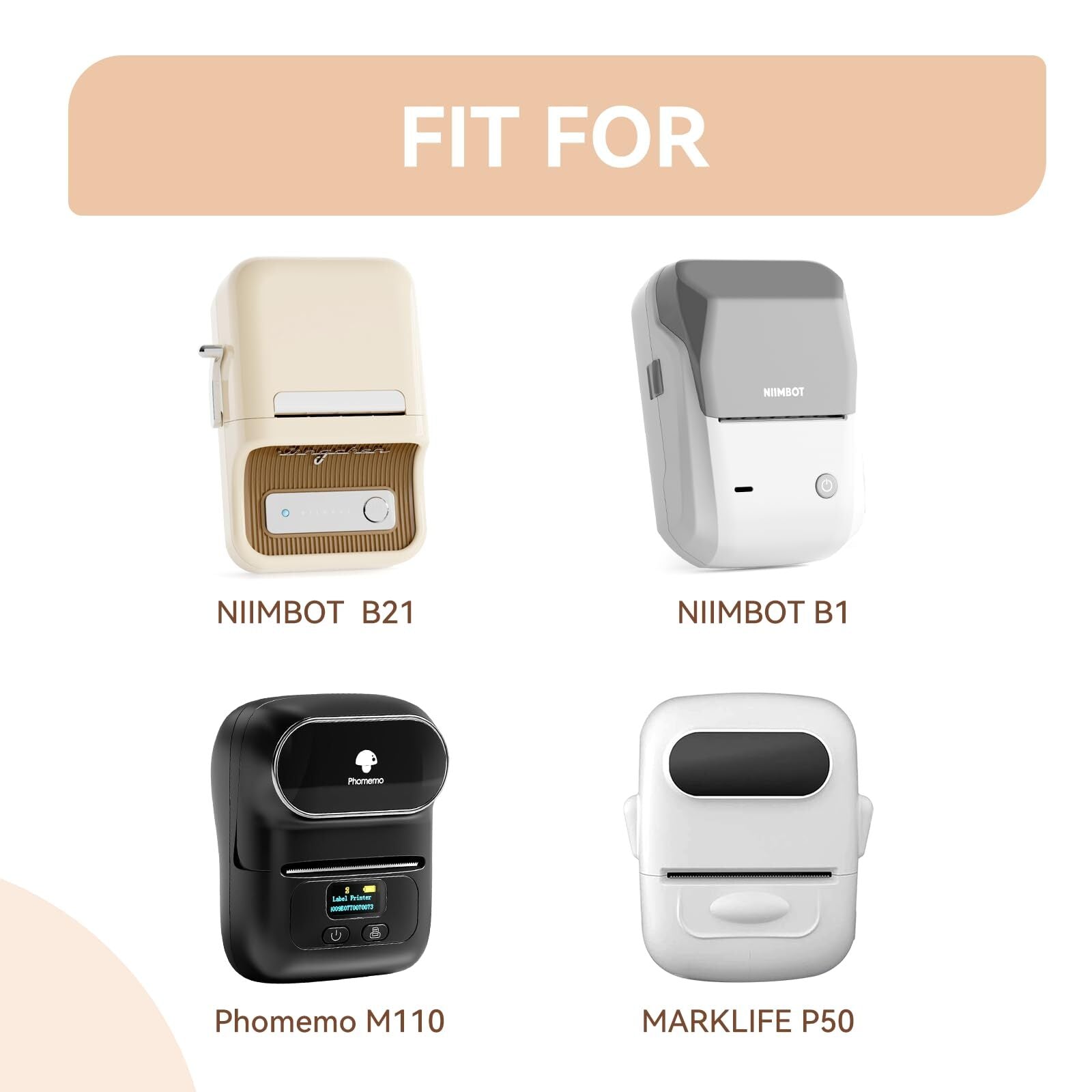 NB517 - NIIMBOT - B1 / B21 / B3S MODELS - STORAGE CASE FOR PRINTER & LABELS - BLACK