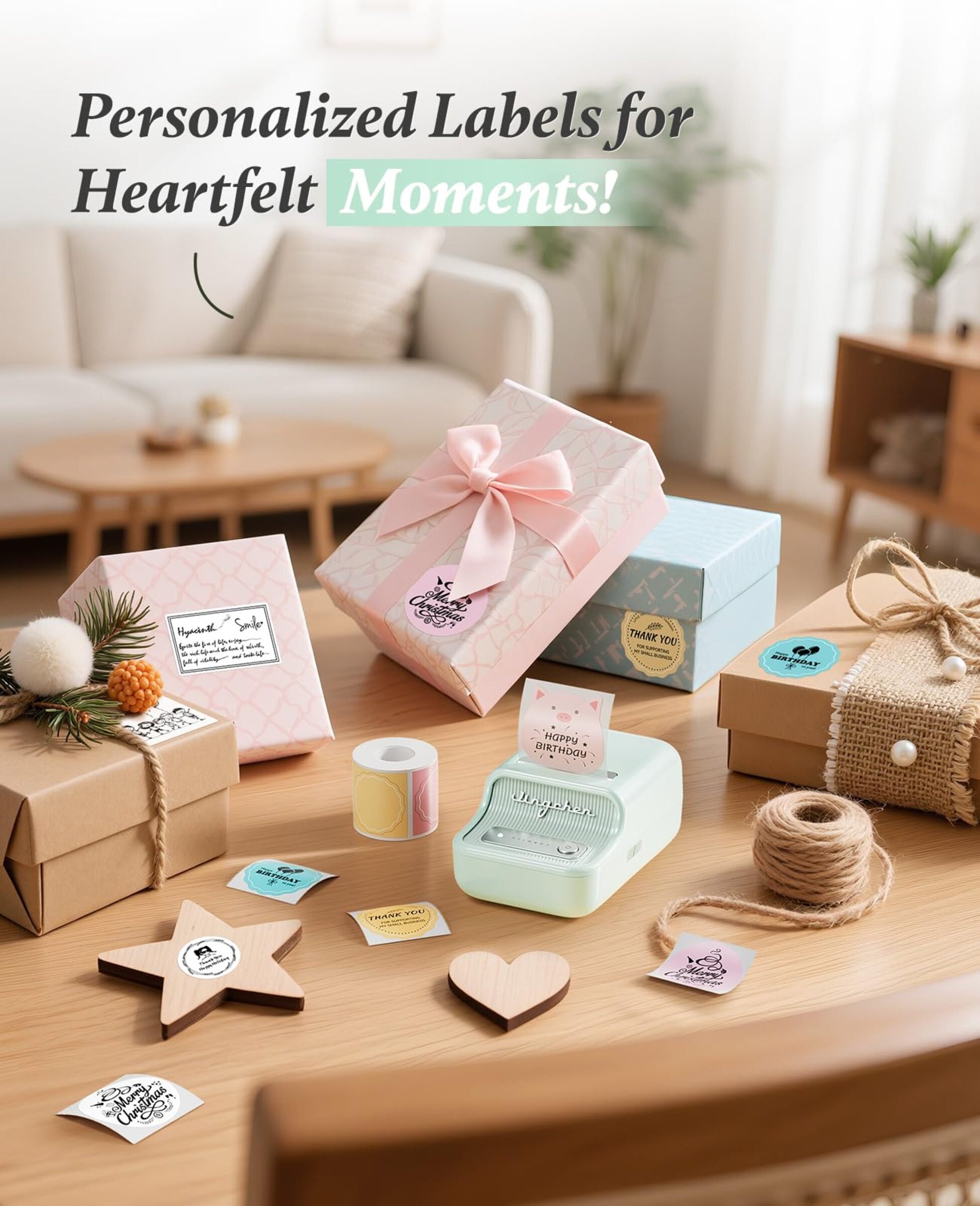 NB109 - NIIMBOT - B21S - PORTABLE THERMAL LABEL BLUETOOTH PRINTER INCL FREE LABEL (50X30MM)