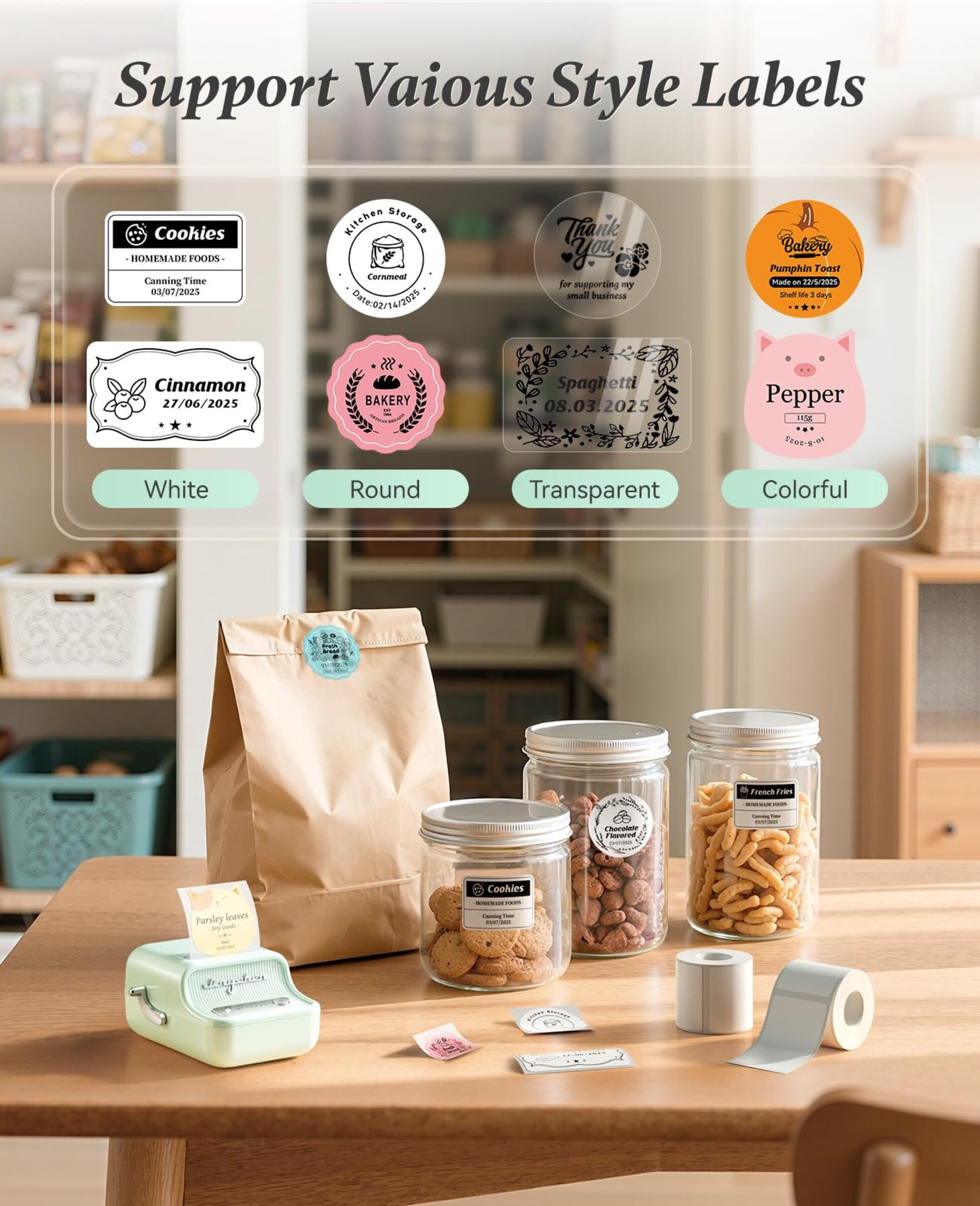 NB109 - NIIMBOT - B21S - PORTABLE THERMAL LABEL BLUETOOTH PRINTER INCL FREE LABEL (50X30MM)