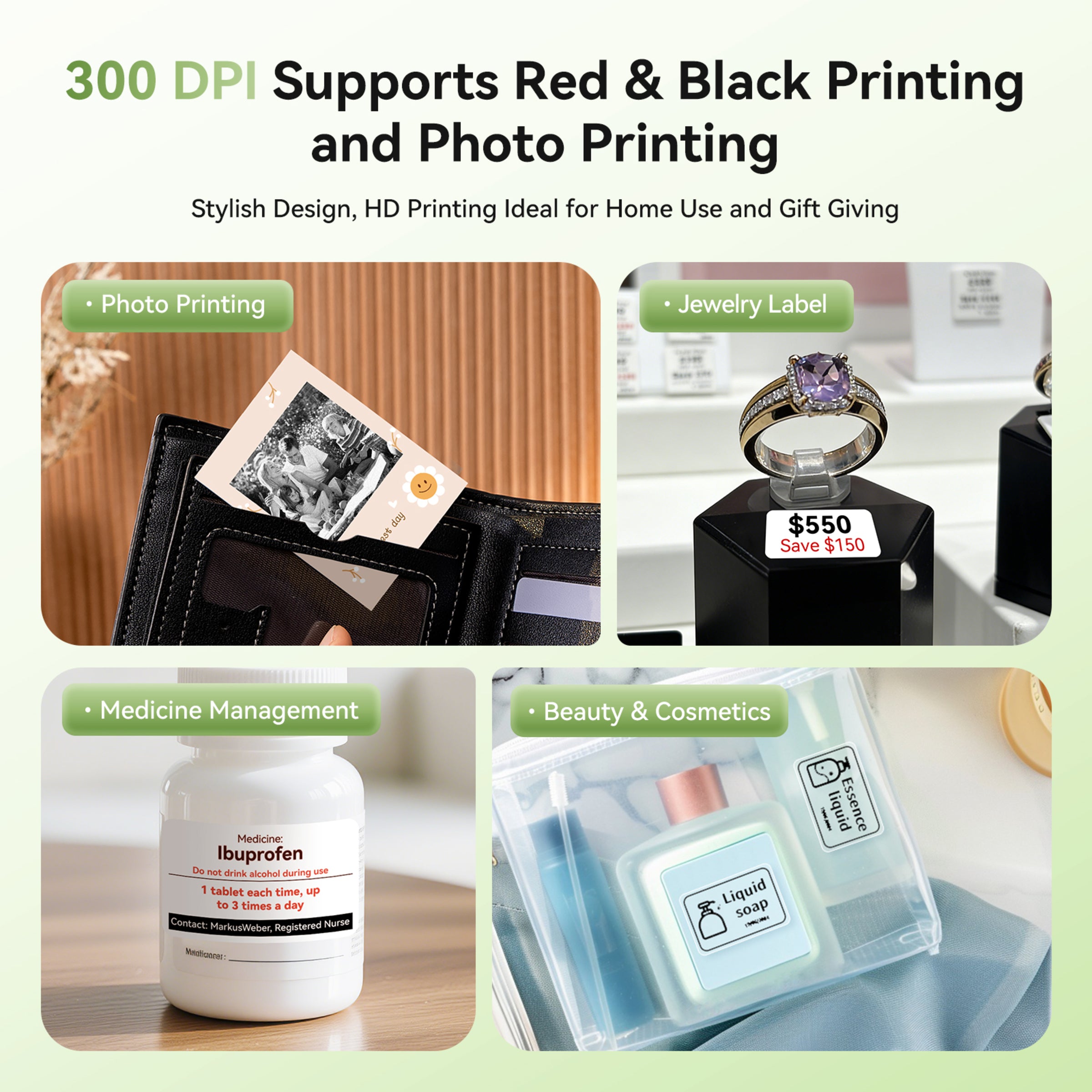 NB607 - NIIMBOT - B21_PRO - 300DPI - PORTABLE THERMAL LABEL BLUETOOTH PRINTER