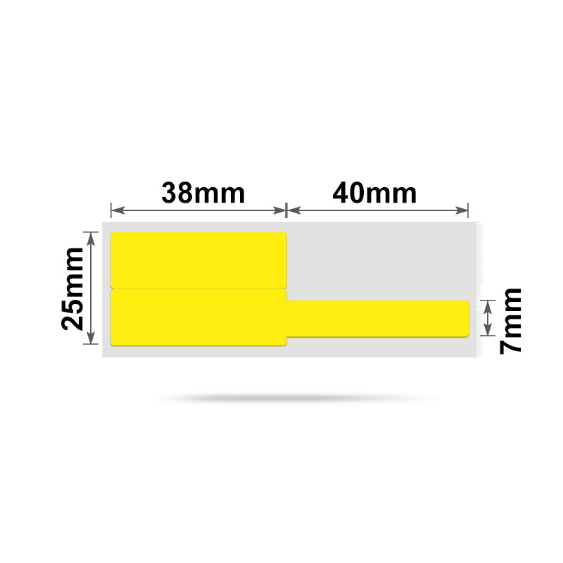 NB248 - NIIMBOT - B1 / B21 / B3S / B4 - 25X78MM - 100 YELLOW CABLE LABELS