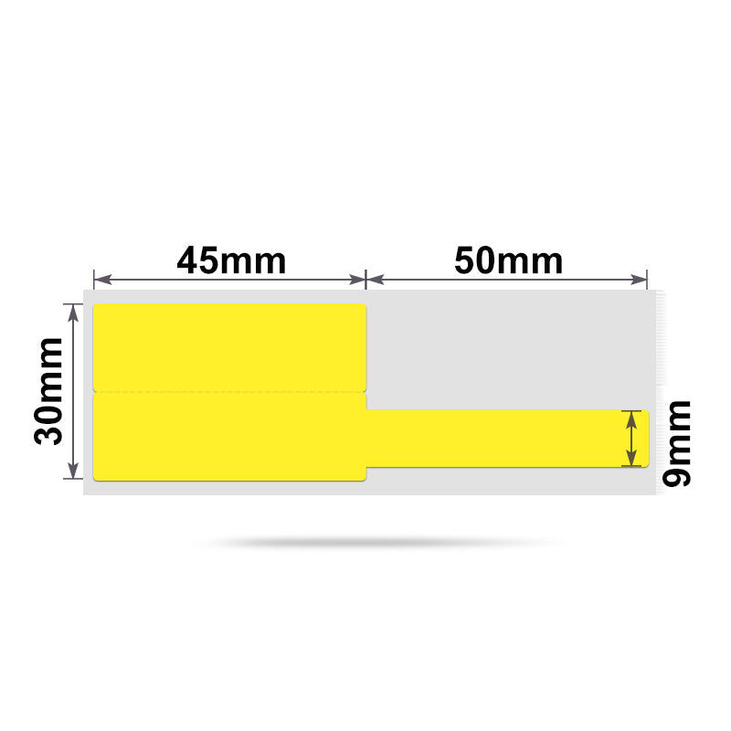 NB252 - NIIMBOT - B1 / B21 / B3S / B4 - 30X95MM - 100 YELLOW CABLE LABELS