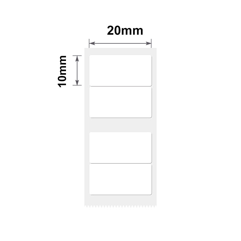 NB245 - NIIMBOT - B1 / B21 / B3S / B4 - 20X10MM/2R - 600 WHITE LABELS