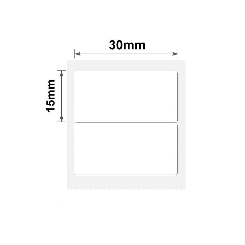 NB183 - NIIMBOT - B1 / B21 / B3S / B4 - 30X15MM/2R - 460 WHITE LABELS