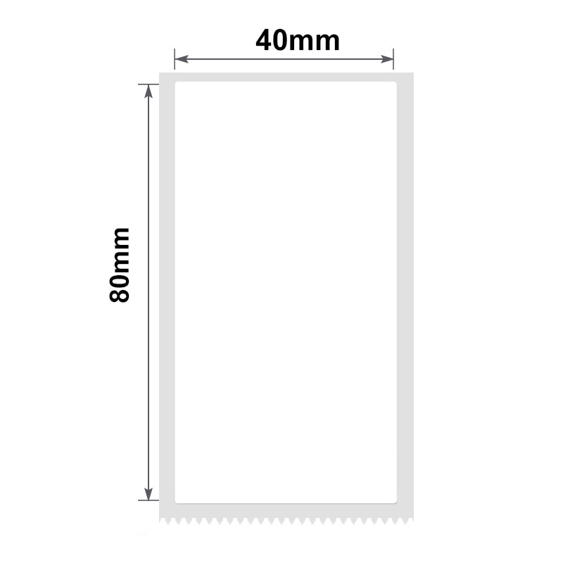 NB193 - NIIMBOT - B1 / B21 / B3S / B4 - 40X80MM - 95 WHITE LABELS