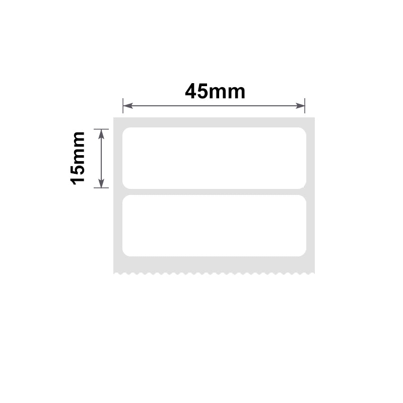 NB194 - NIIMBOT - B1 / B21 / B3S / B4 - 45X15MM/2R - 460 WHITE LABELS