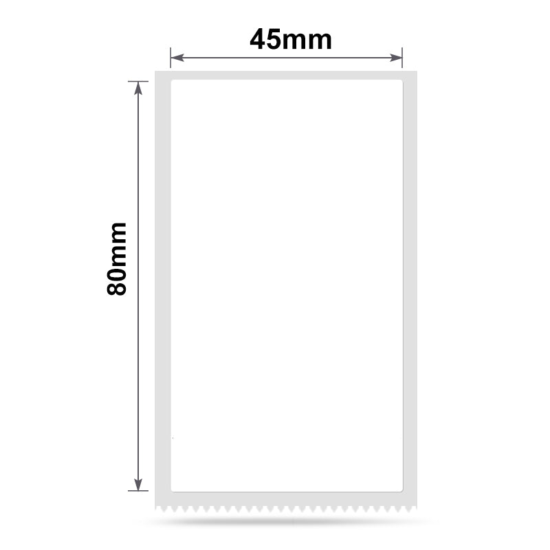 NB198 - NIIMBOT - B1 / B21 / B3S / B4 - 45X80MM - 95 WHITE LABELS