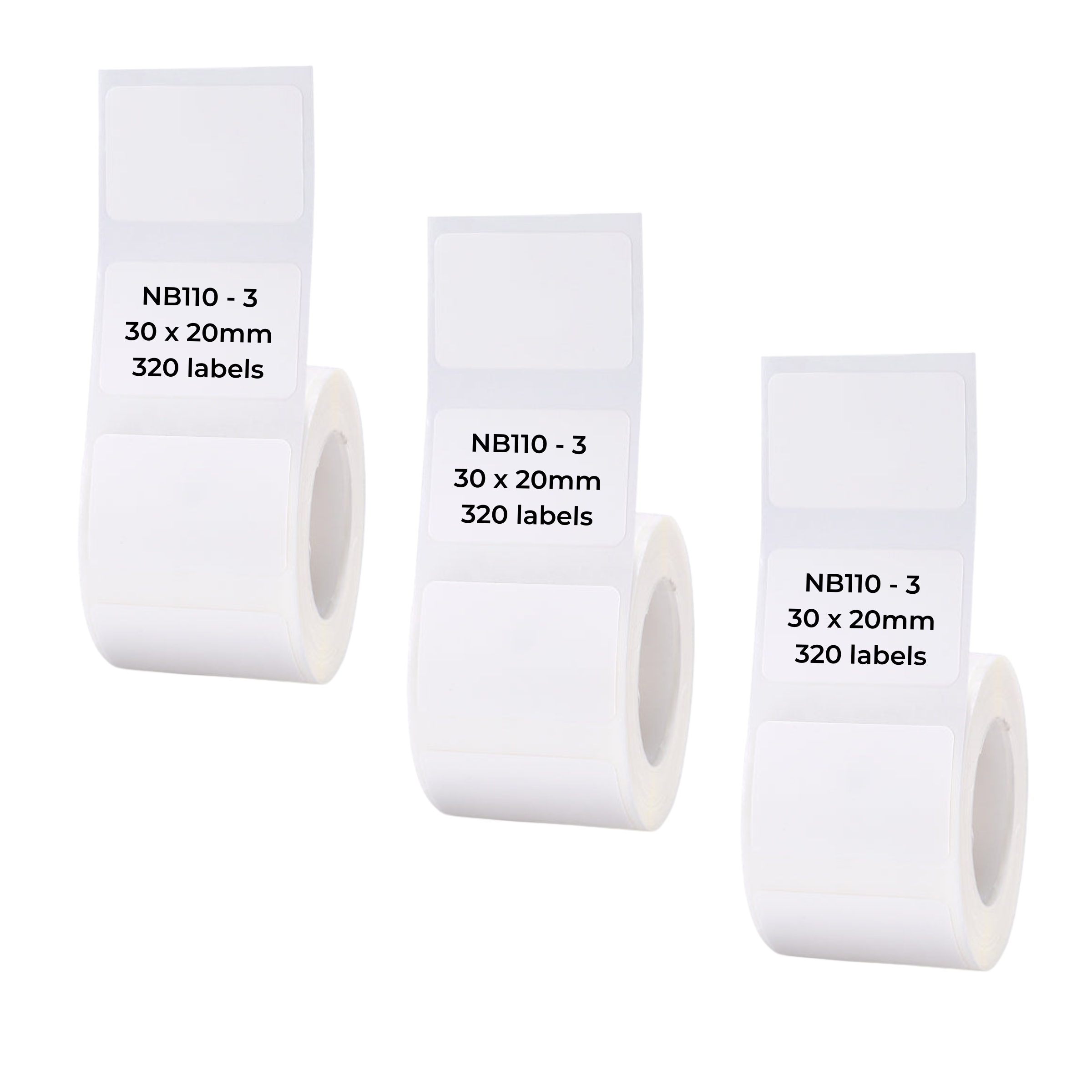 NB110 - NIIMBOT - B1 / B21 / B3S / B4 - 30X20MM - 320 WHITE LABELS