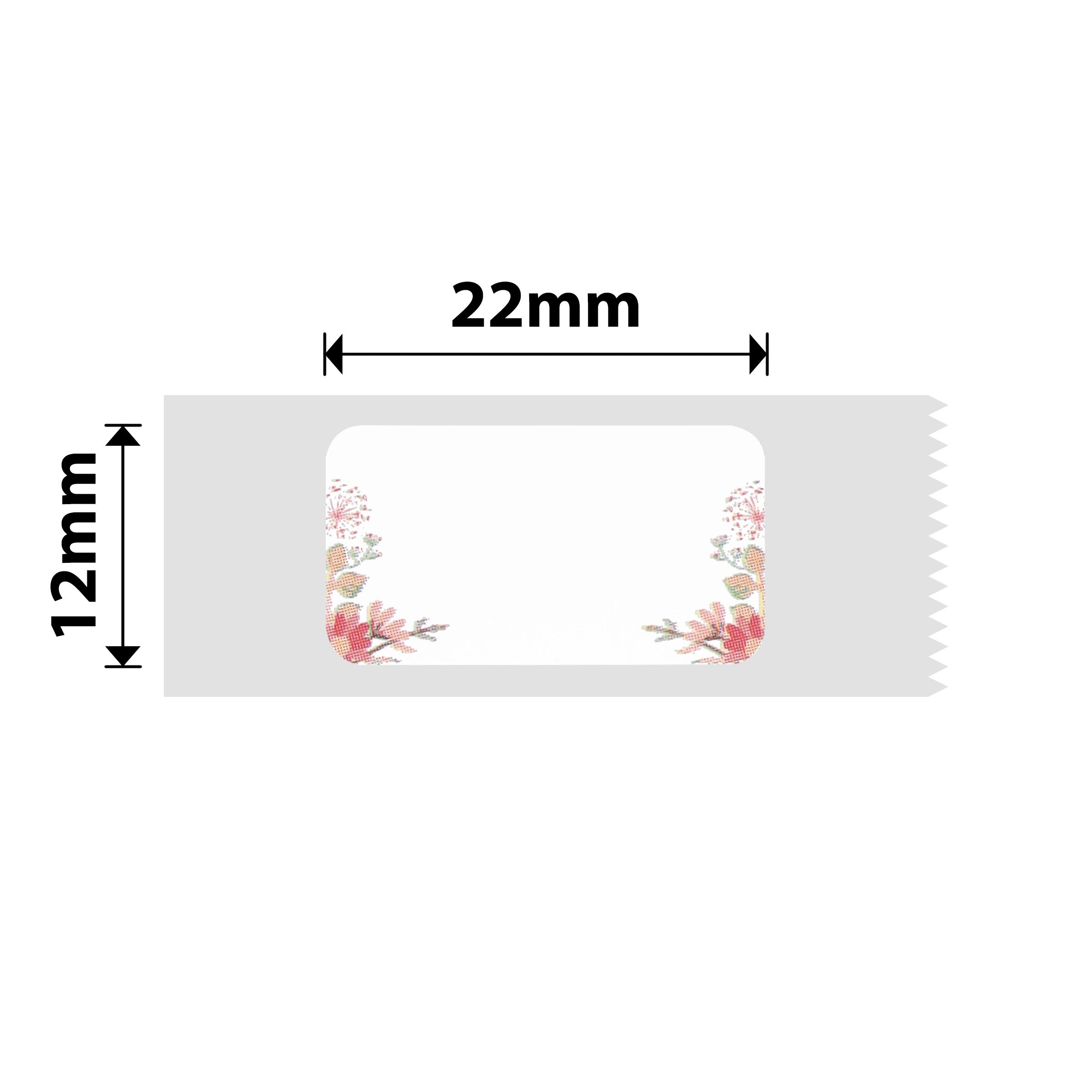 NB124 - NIIMBOT - D11 / D101 / D110 / H1S - 12X22MM - 250 SPRING RED LABELS