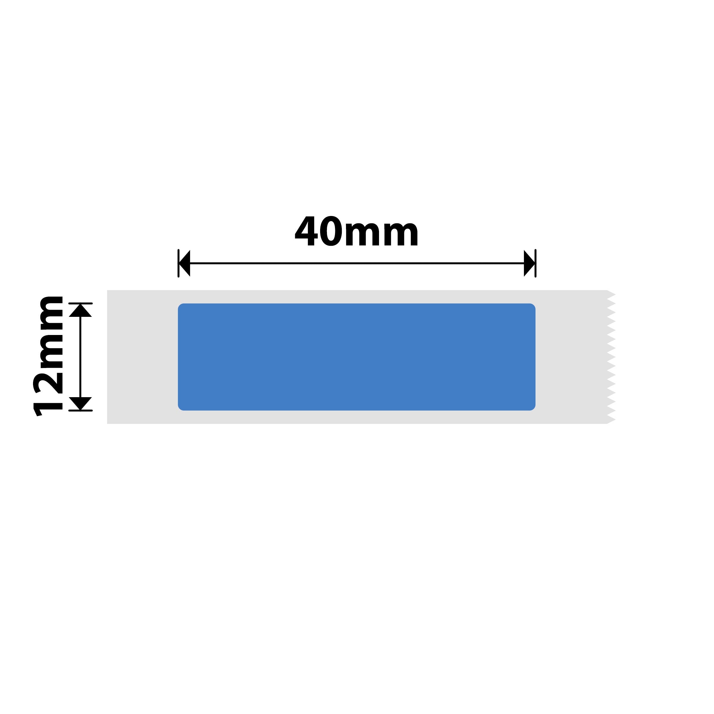 NB130 - NIIMBOT - D11 / D101 / D110 / H1S - 12X40MM - 160 BLUE LABELS