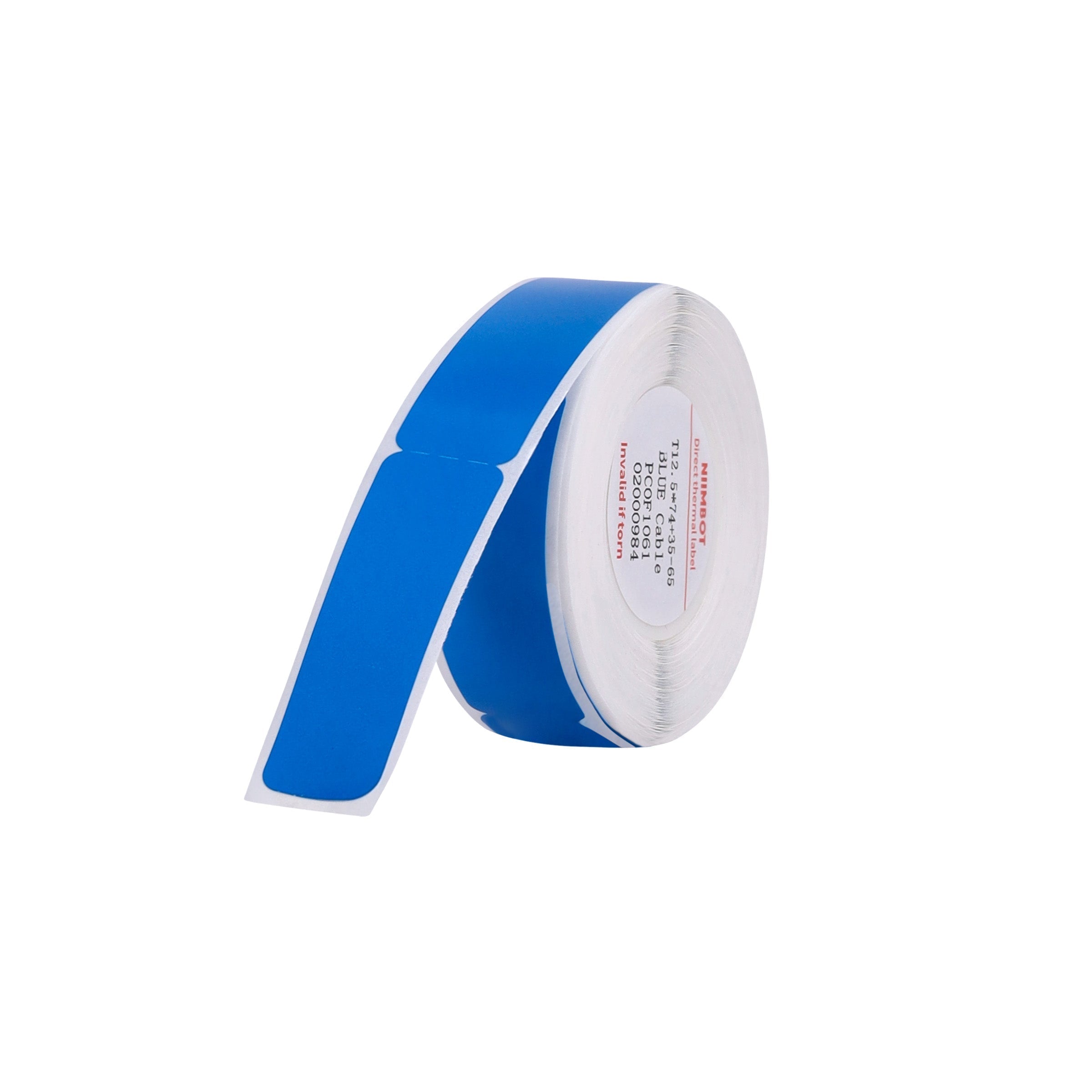NB143 - NIIMBOT - D11 / D101 / D110 / H1S - 12.5X109MM - 65 BLUE CABLE LABELS