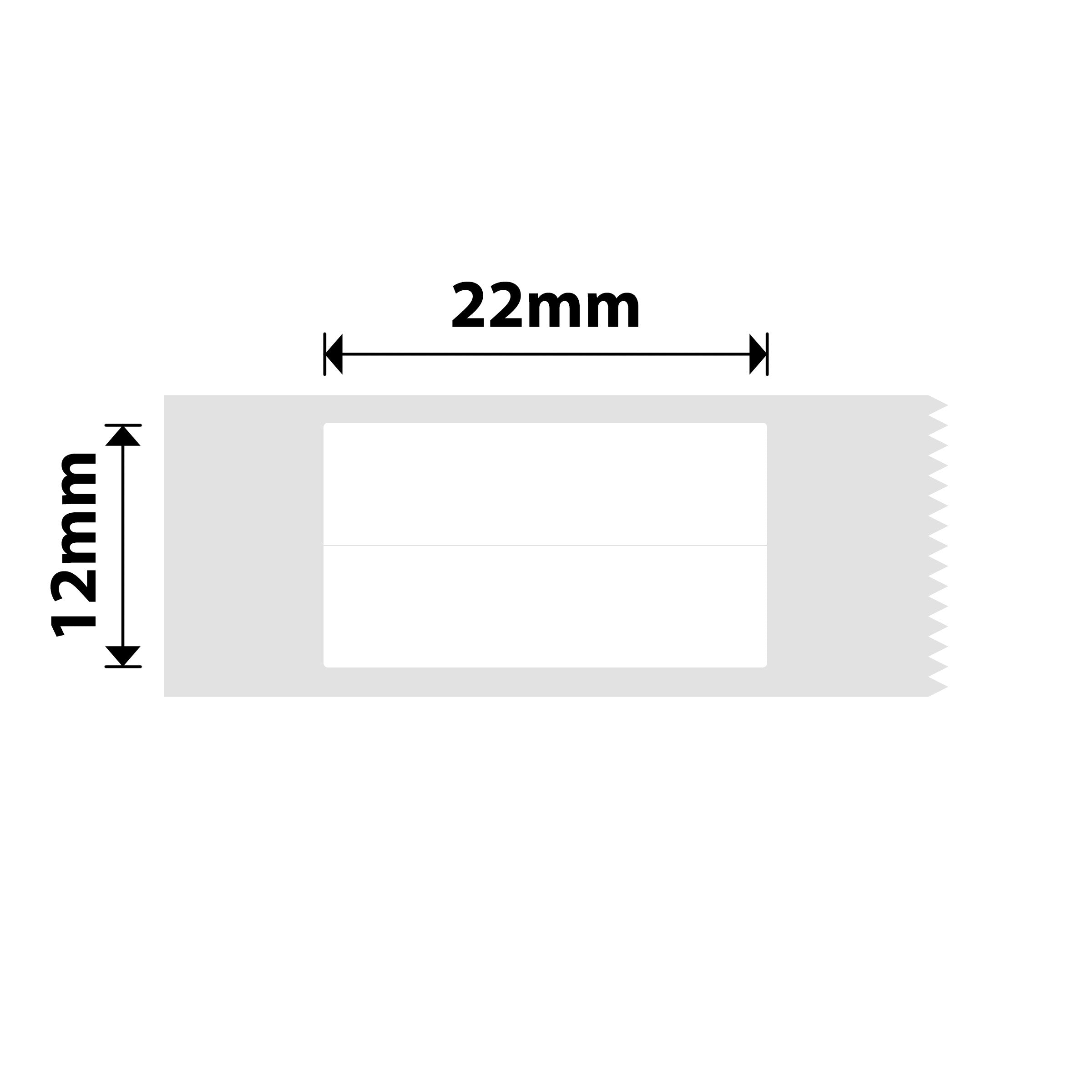 NB149 - NIIMBOT - D11 / D101 / D110 / H1S - 6X22MM/2L - 500 WHITE LABELS