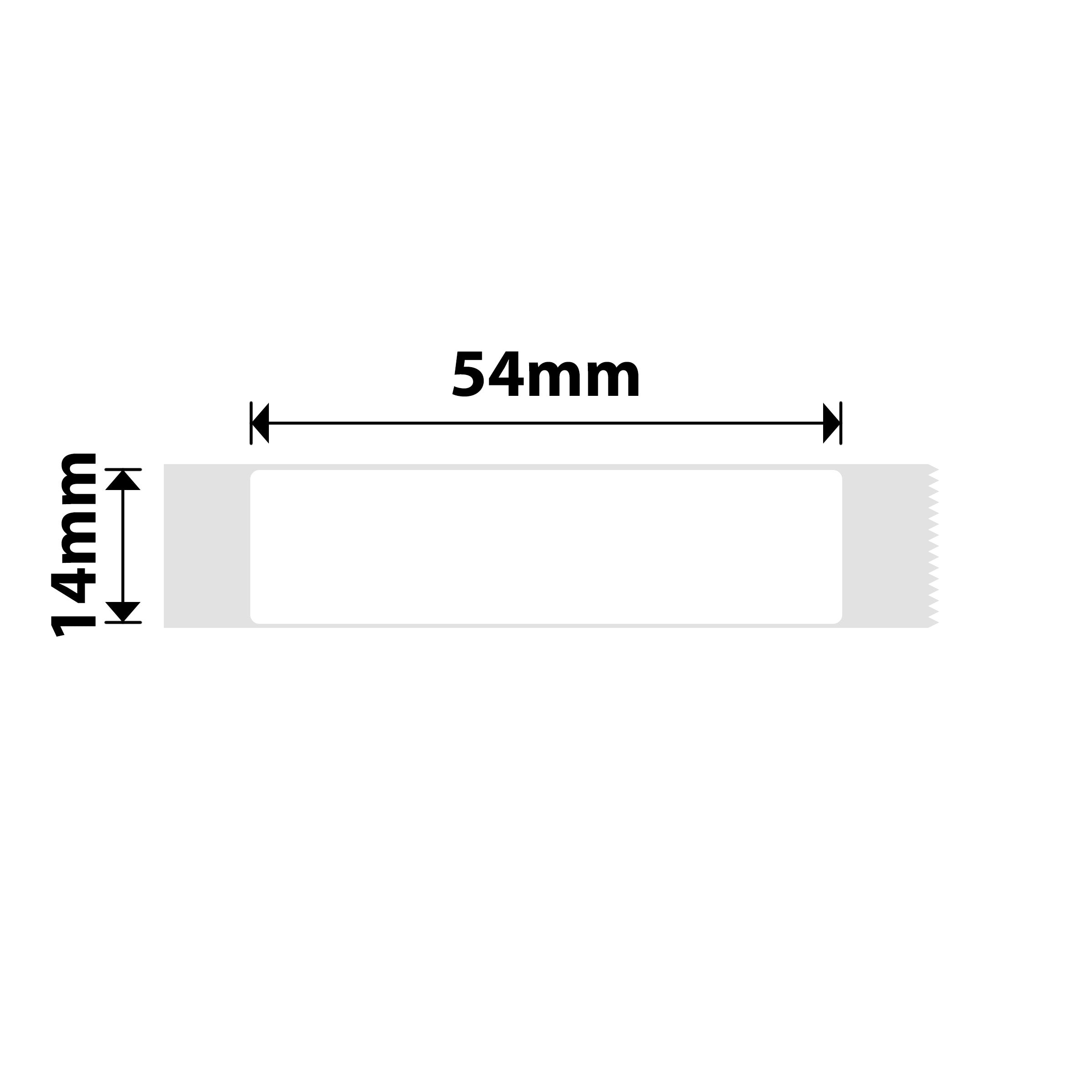 NB166 - NIIMBOT - D11 / D101 / D110 / H1S - 14X54MM - 120 WHITE LABELS