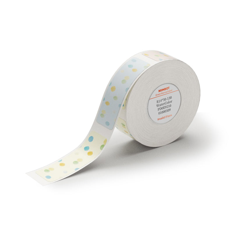 NB170 - NIIMBOT - D11 / D101 / D110 / H1S - 14X50MM - 130 WATERCOLOUR LABELS