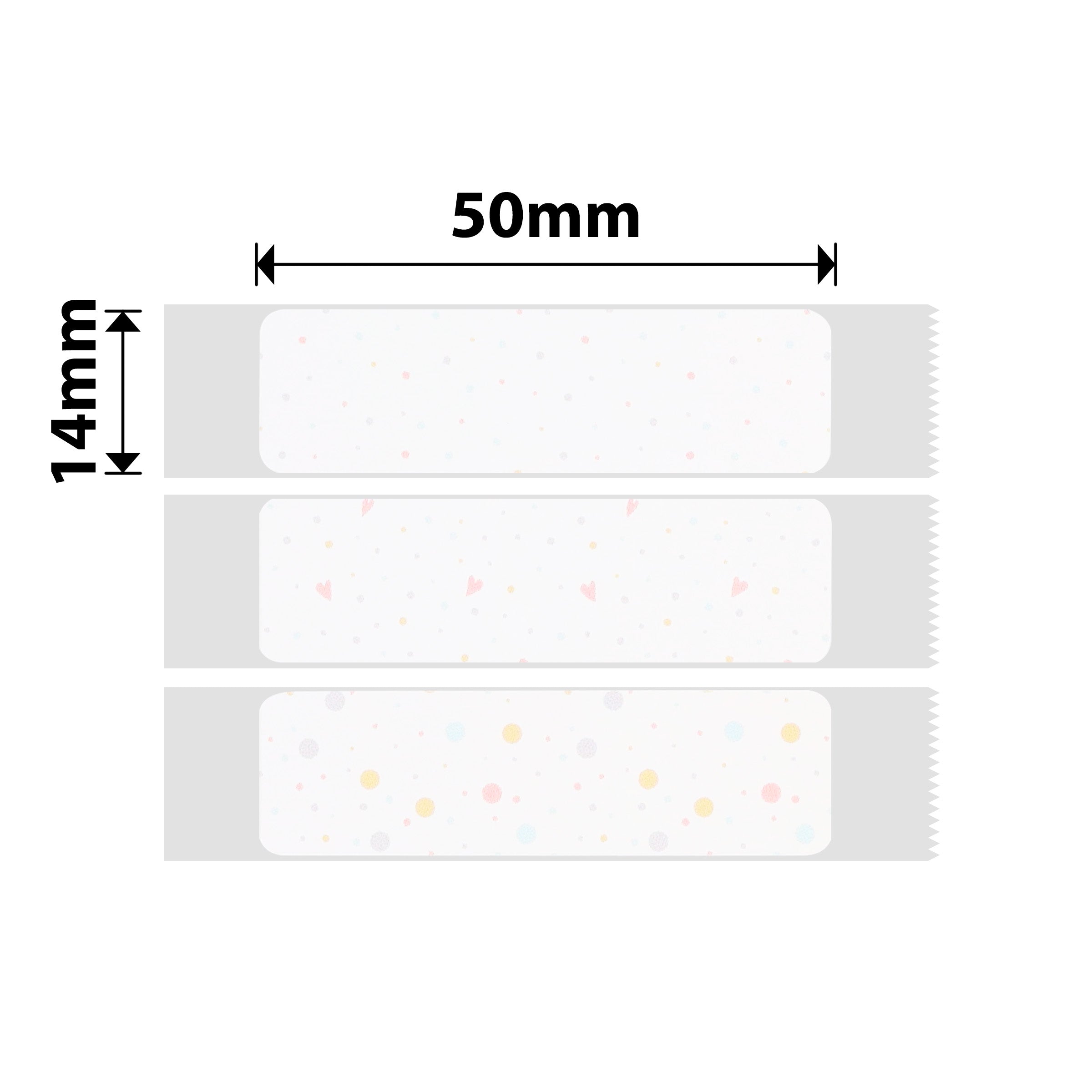 NB175 - NIIMBOT - D11 / D101 / D110 / H1S - 14X50MM - 125 MEMORY RECALL LABELS