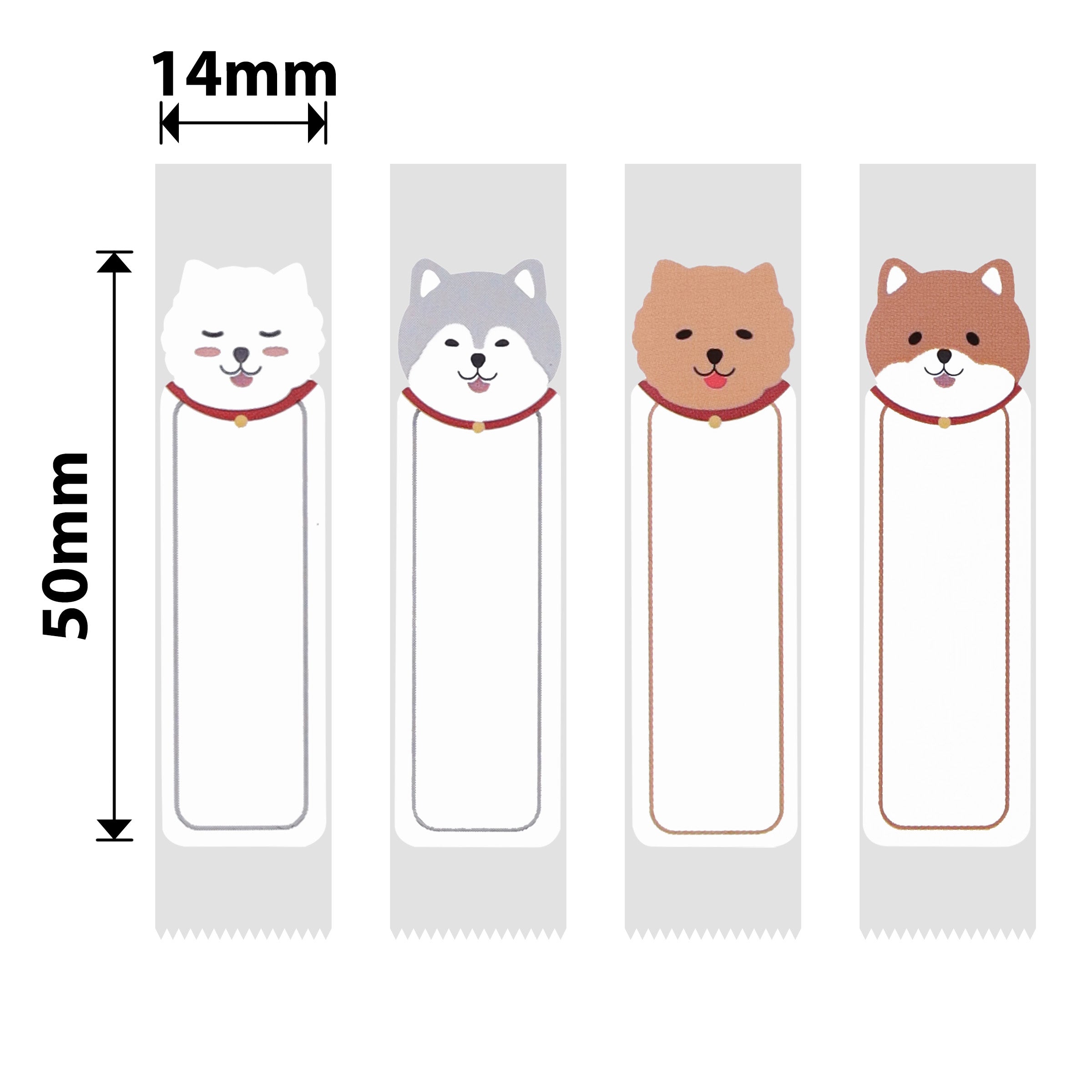 NB177 - NIIMBOT - D11 / D101 / D110 / H1S - 14X50MM - 125 CUTE PUPPY B LABELS