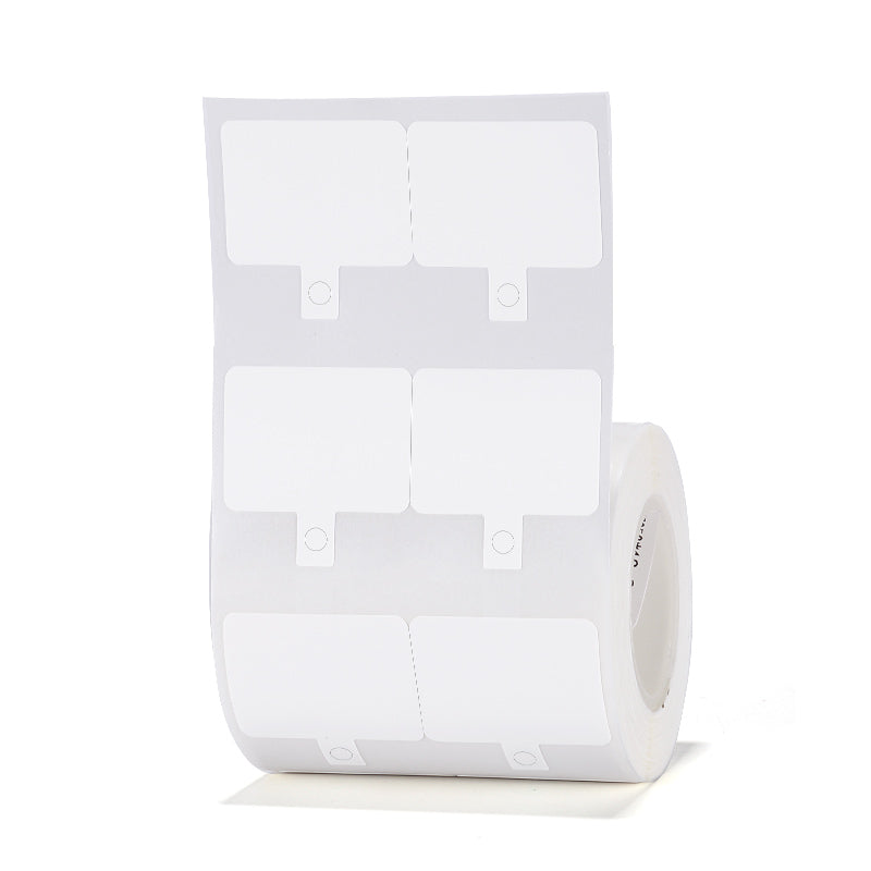 NB211 - NIIMBOT - B1 / B21 / B3S / B4 - 50X26MM - 250 WHITE JEWELLERY LABELS WITH HOLE
