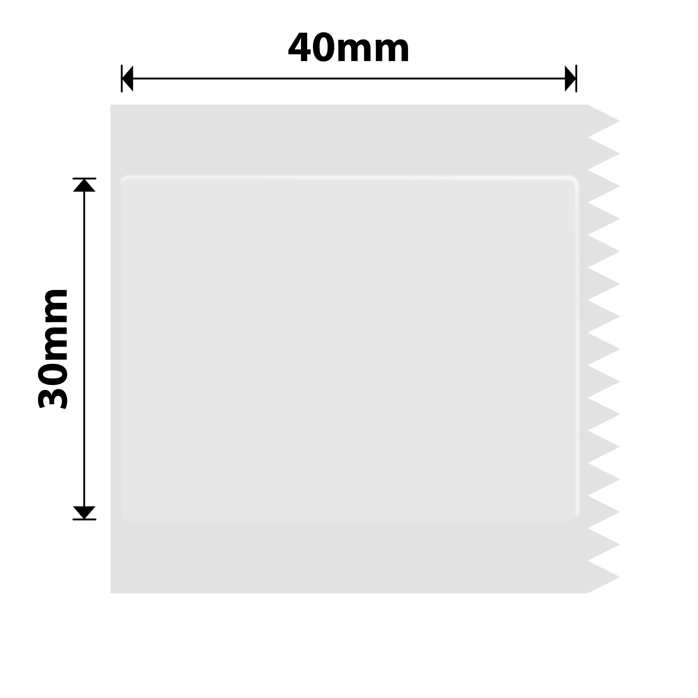 NB214 - NIIMBOT - B1 / B21 / B3S / B4 - 40X30MM - 230 TRANSPARENT LABELS