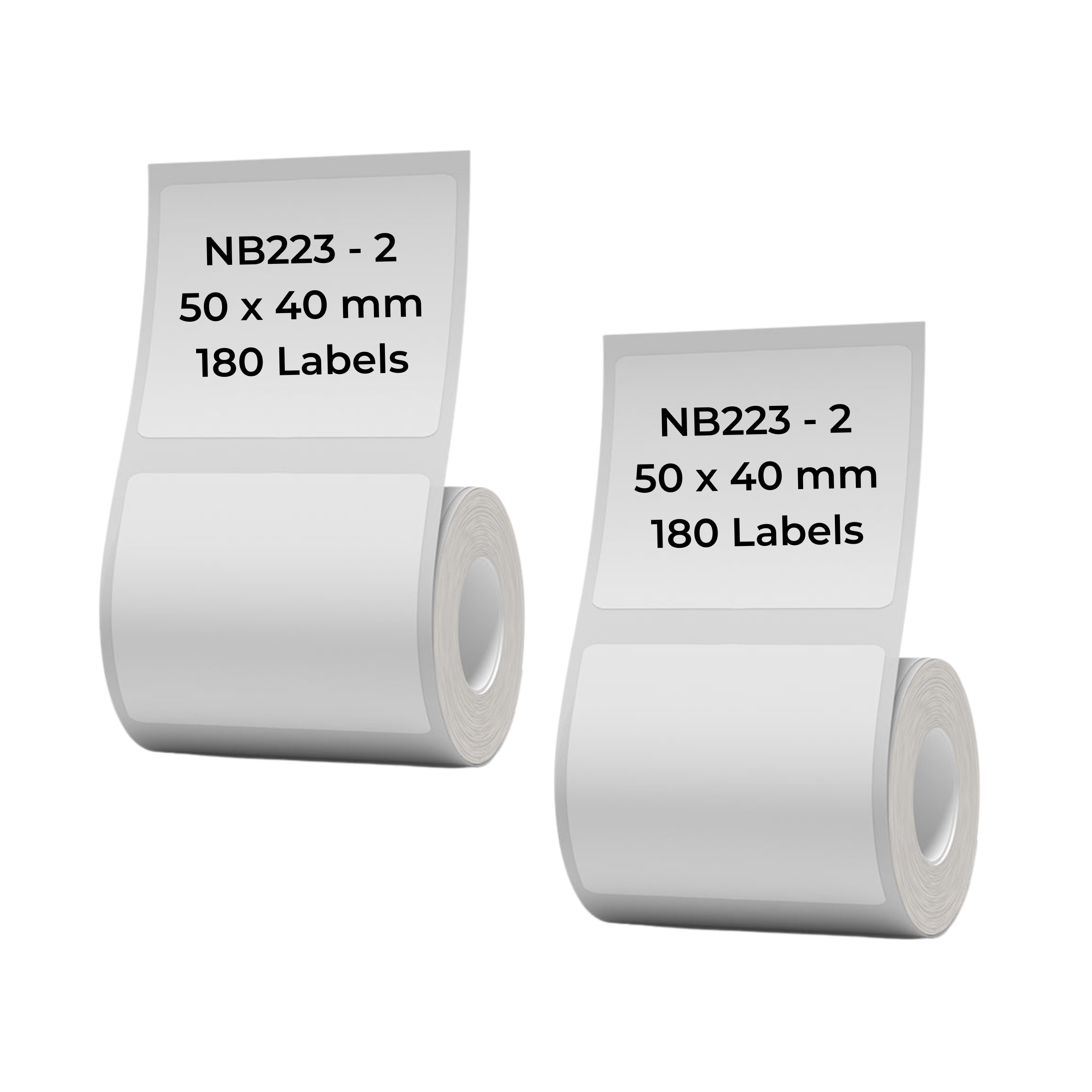 NB223 - NIIMBOT - B1 / B21 / B3S / B4 - 50X40MM - 180 WHITE LABELS