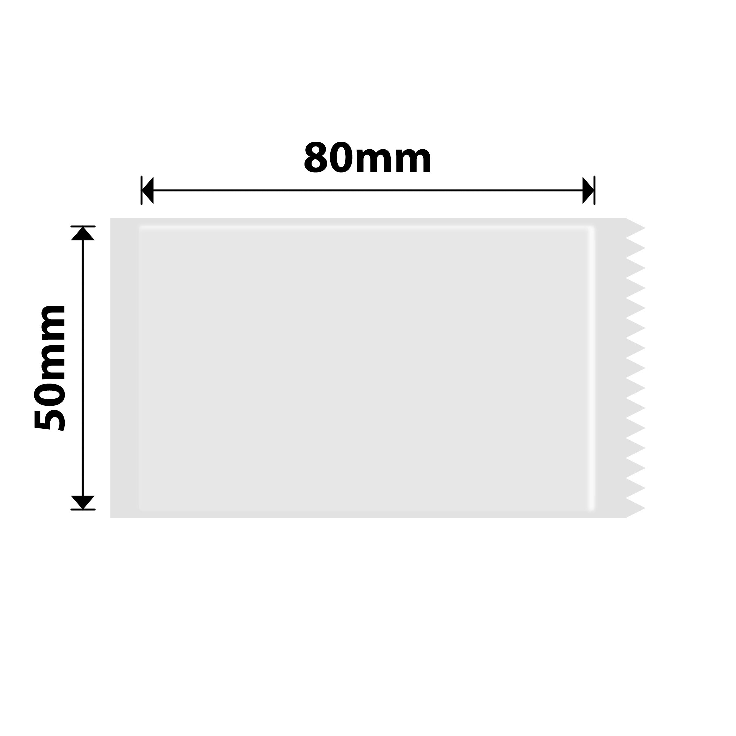 NB225 - NIIMBOT - B1 / B21 / B3S / B4 - 50X80MM - 95 TRANSPARENT LABELS