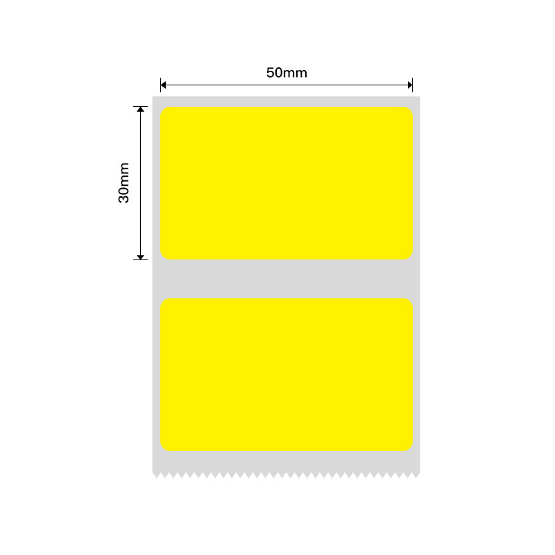 NB230 - NIIMBOT - B1 / B21 / B3S / B4 - 50X30MM - 230 YELLOW THERMAL LABELS