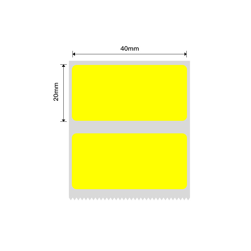 NB231 - NIIMBOT - B1 / B21 / B3S / B4 - 40X20MM - 320 YELLOW THERMAL LABELS