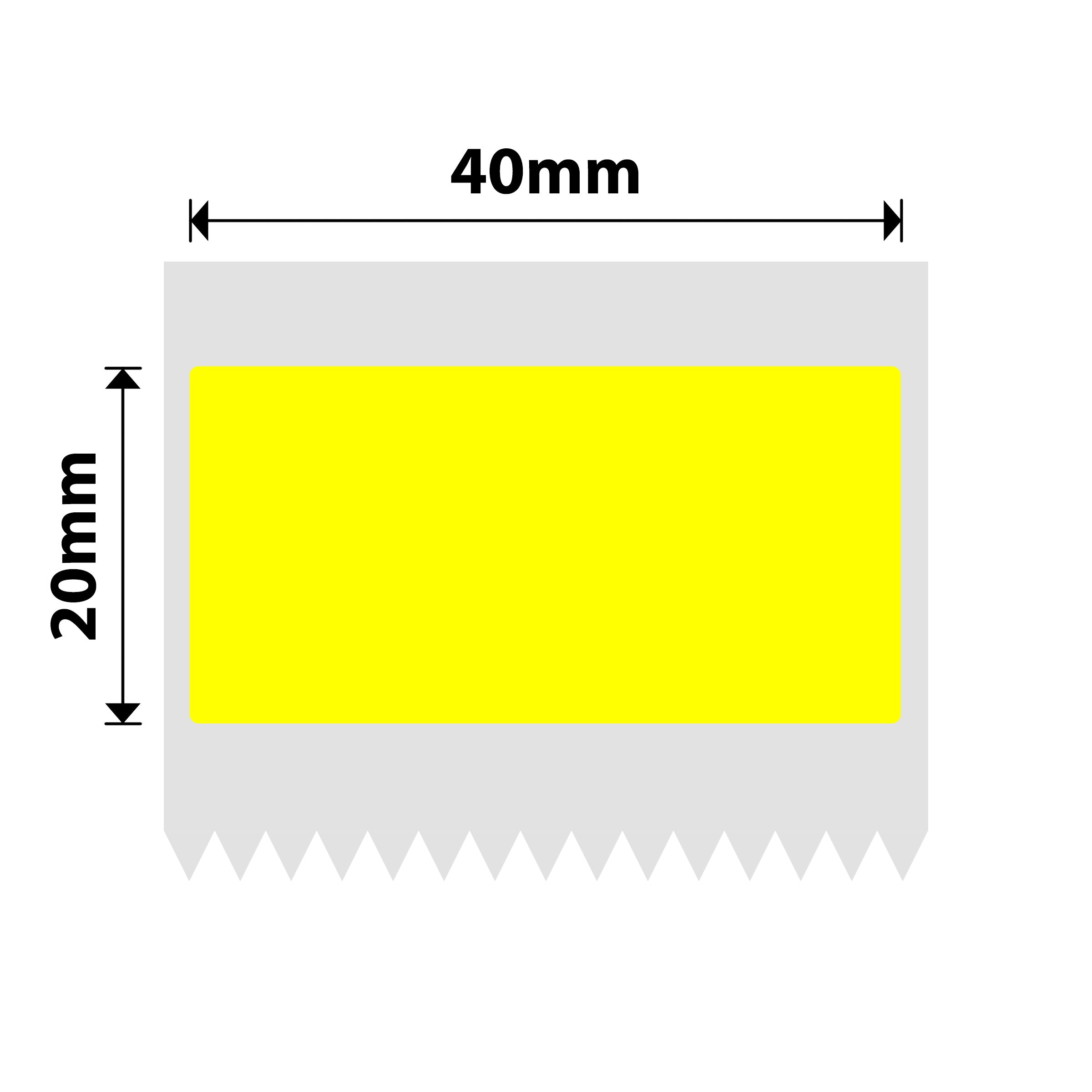 NB231 - NIIMBOT - B1 / B21 / B3S / B4 - 40X20MM - 320 YELLOW THERMAL LABELS