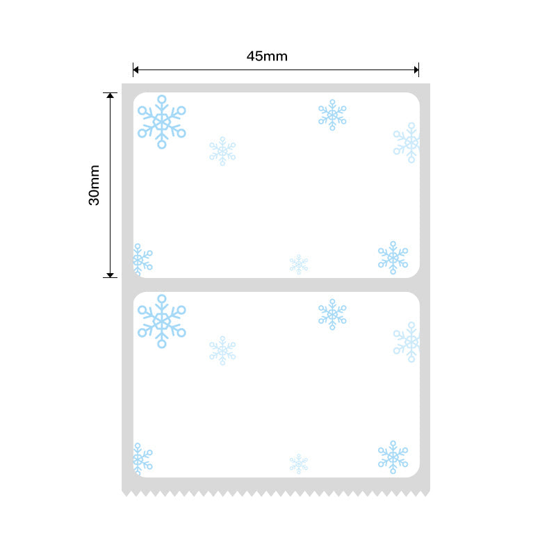 NB238 - NIIMBOT - B1 / B21 / B3S / B4 - 45X30MM - 230 SNOW BLUE LABELS