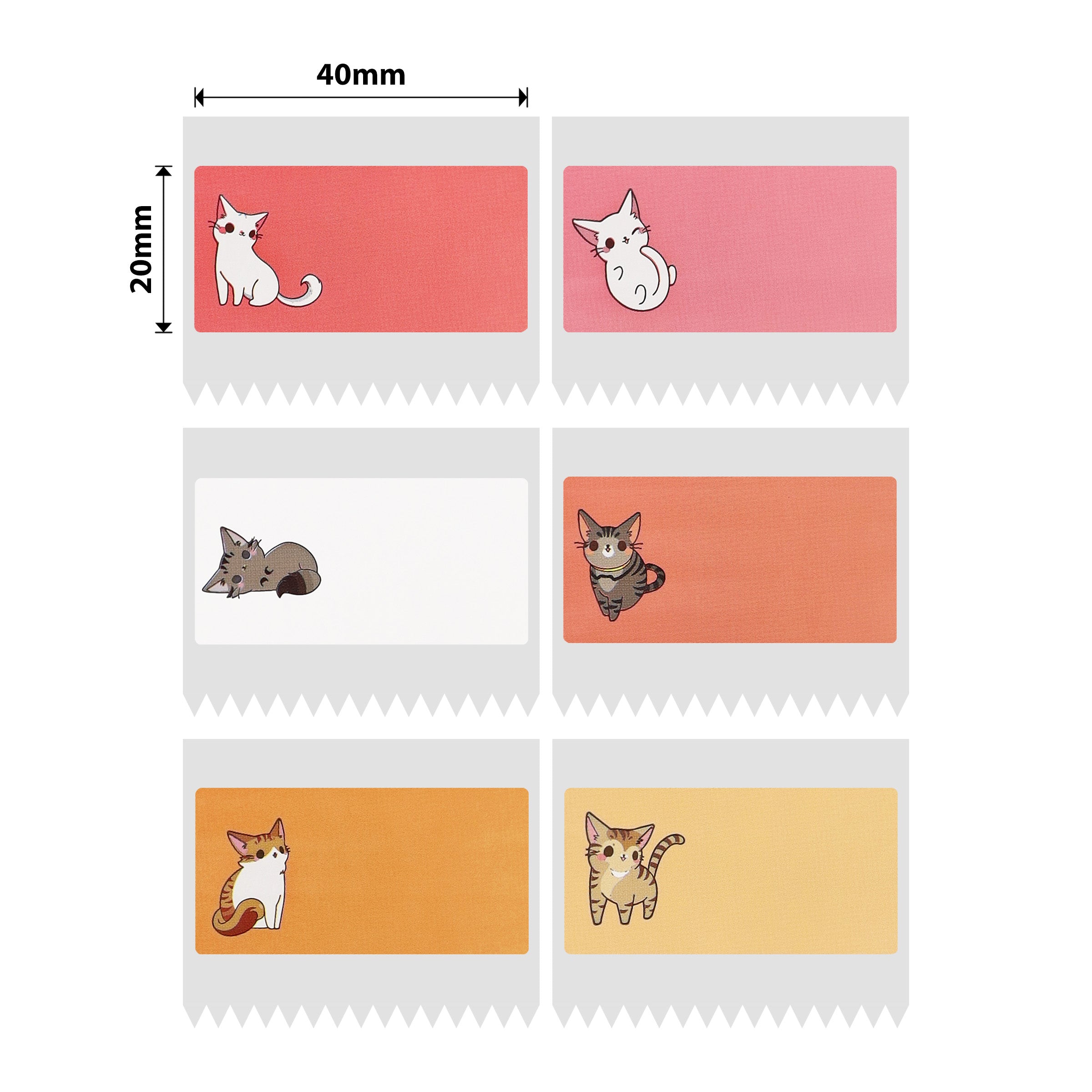 NB240 - NIIMBOT - B1 / B21 / B3S / B4 - 40X20MM - 320 CAT LABELS