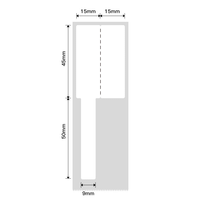 NB251 - NIIMBOT - B1 / B21 / B3S / B4 - 30X95MM - 80 WHITE CABLE LABELS