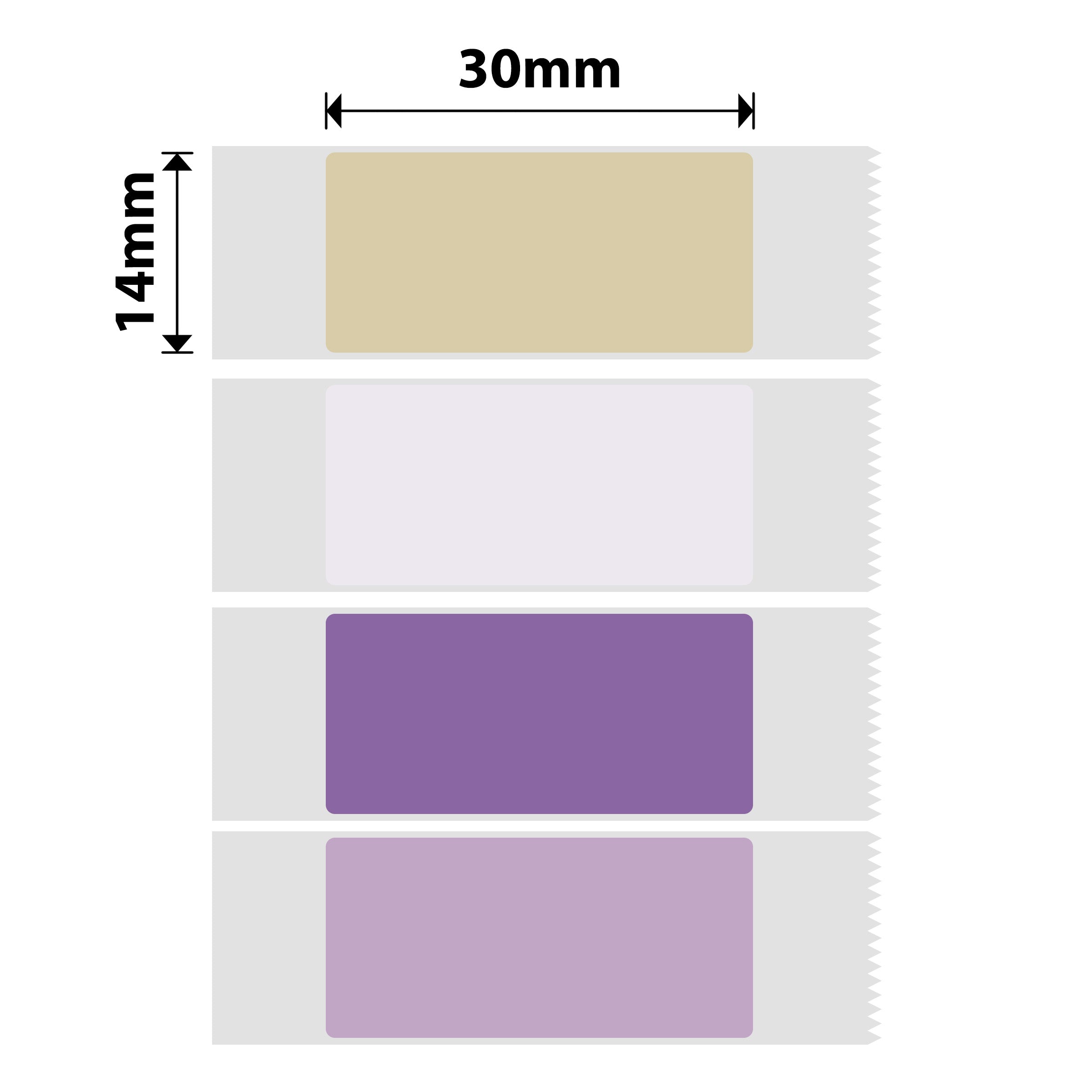 NB282 - NIIMBOT - D11 / D101 / D110 / H1S - 14X30MM - 195 DREAM PARK MIXED COLOURS LABELS