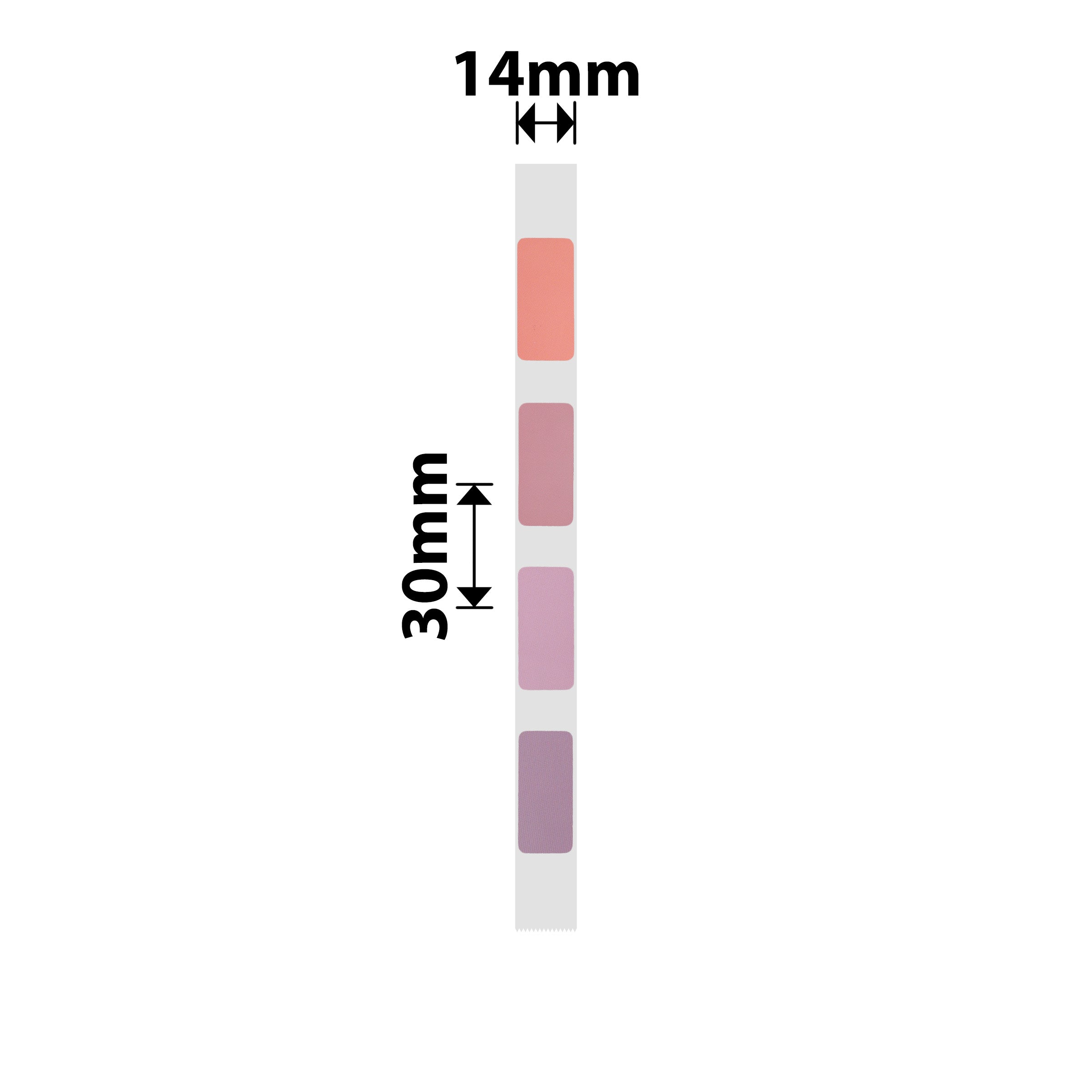 NB283 - NIIMBOT - D11 / D101 / D110 / H1S - 14X30MM - 210 PINK 4 COLOURS LABELS