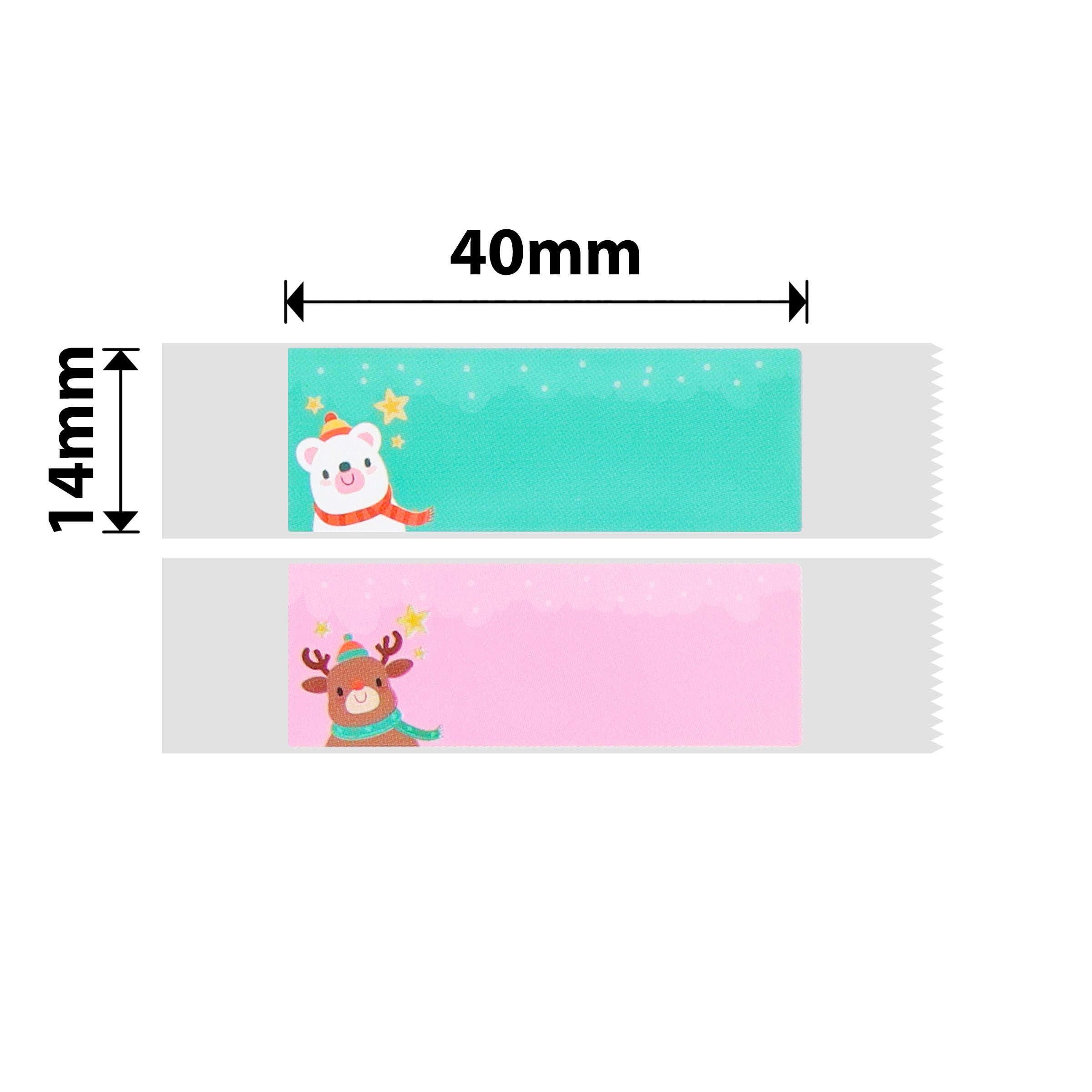 NB300 - NIIMBOT - D11 / D101 / D110 / H1S - 14X40MM - 155 WARM CHRISTMAS LABELS