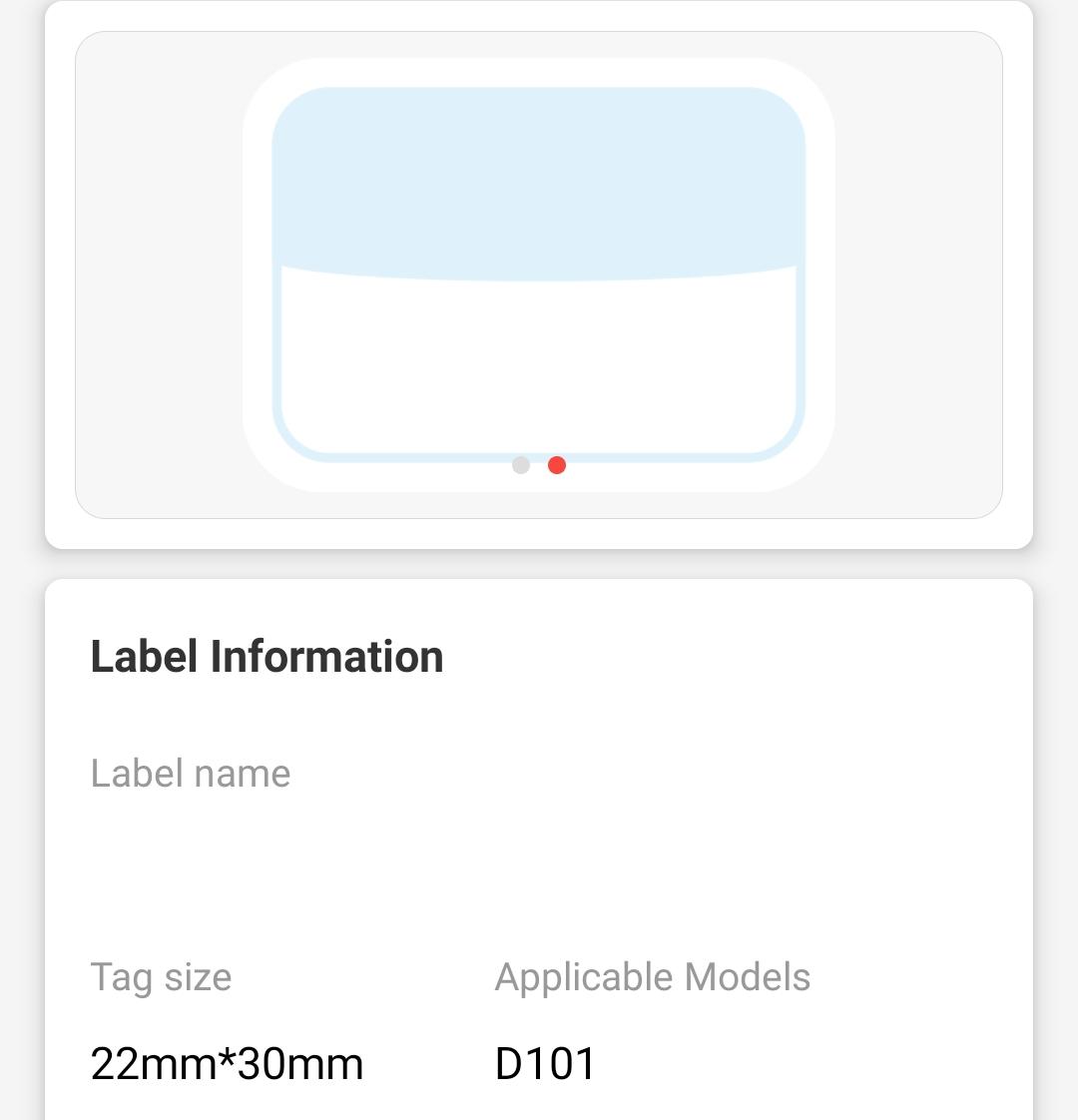 NB325 - NIIMBOT - D101 ONLY - 22X30MM - 210 COOL SUMMER LABELS