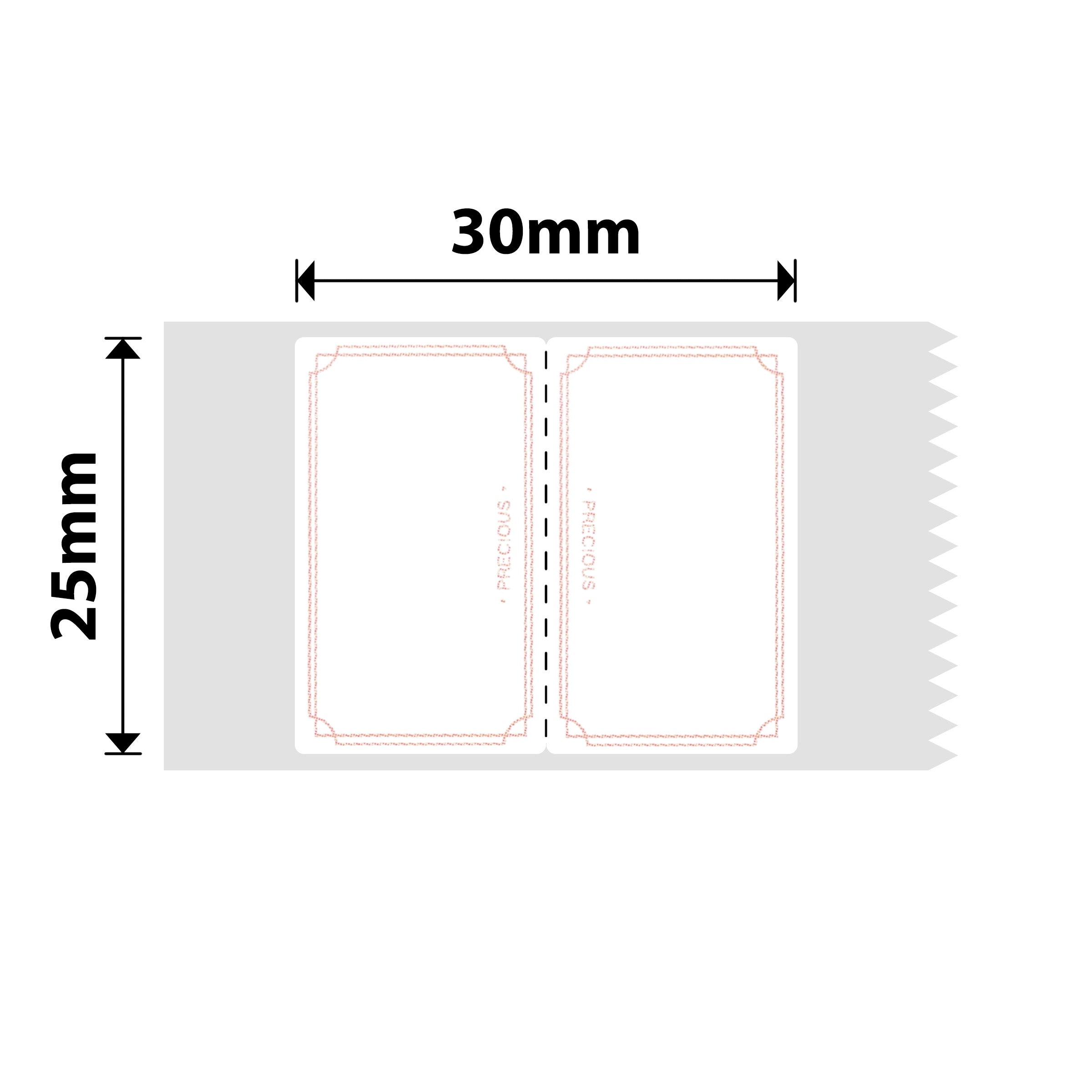 NB337 - NIIMBOT - D101 ONLY - 25X30MM - 210 ELEGANT LABELS