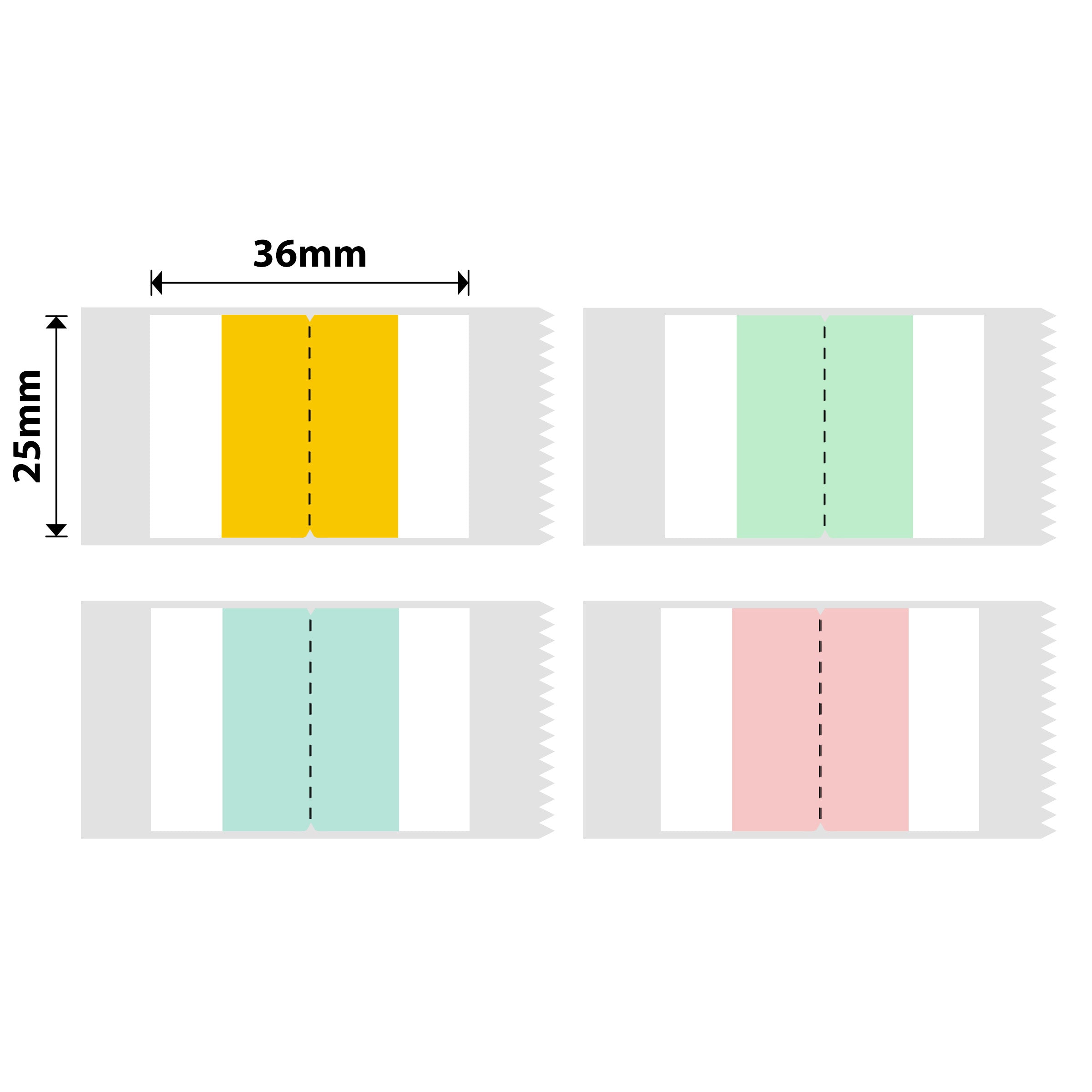 NB351 - NIIMBOT - D101 ONLY - 36X25MM - 260 SUMMER SONG INDEX LABELS