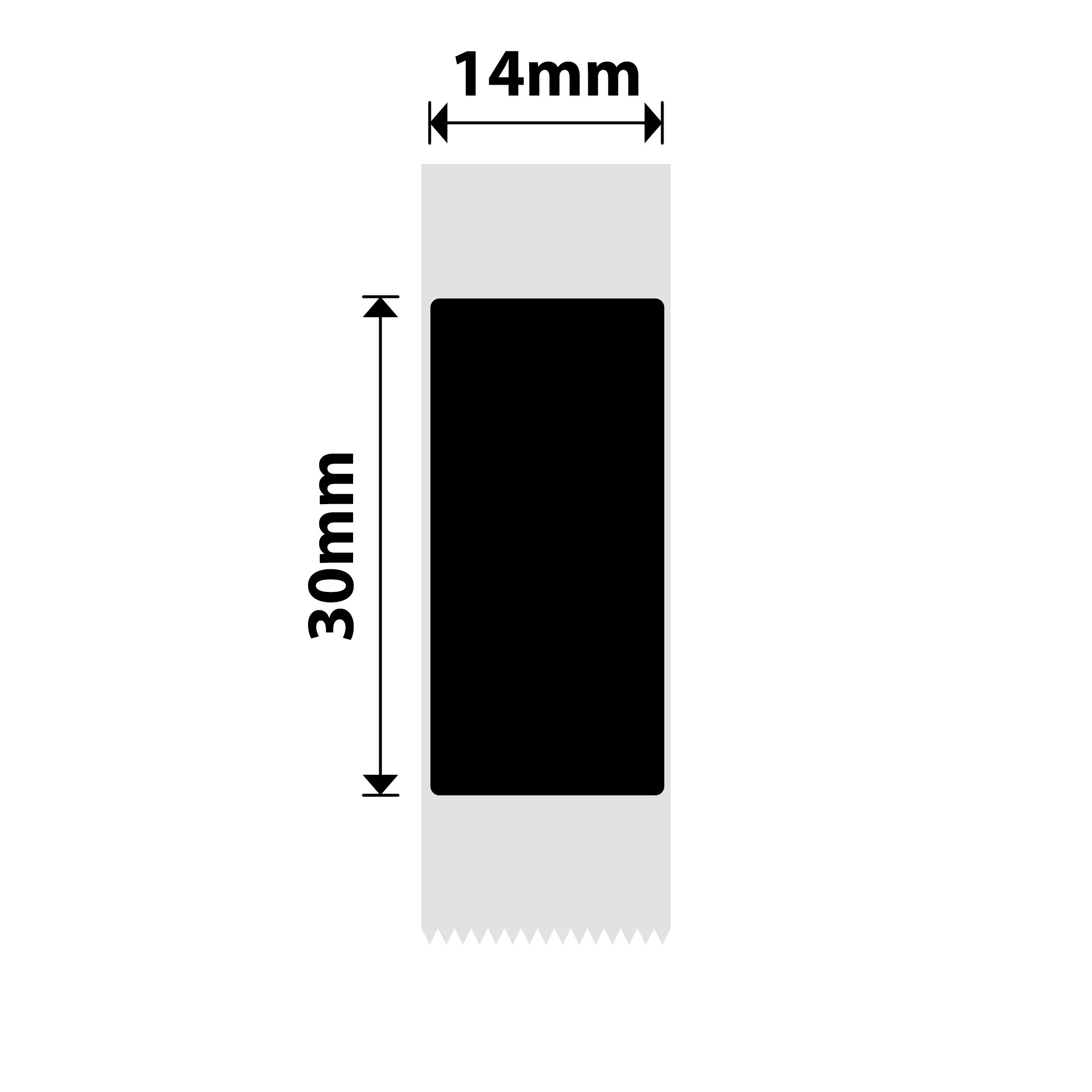 NB390 - NIIMBOT - B18 / N1 - 14X30MM -190 BLACK LABELS