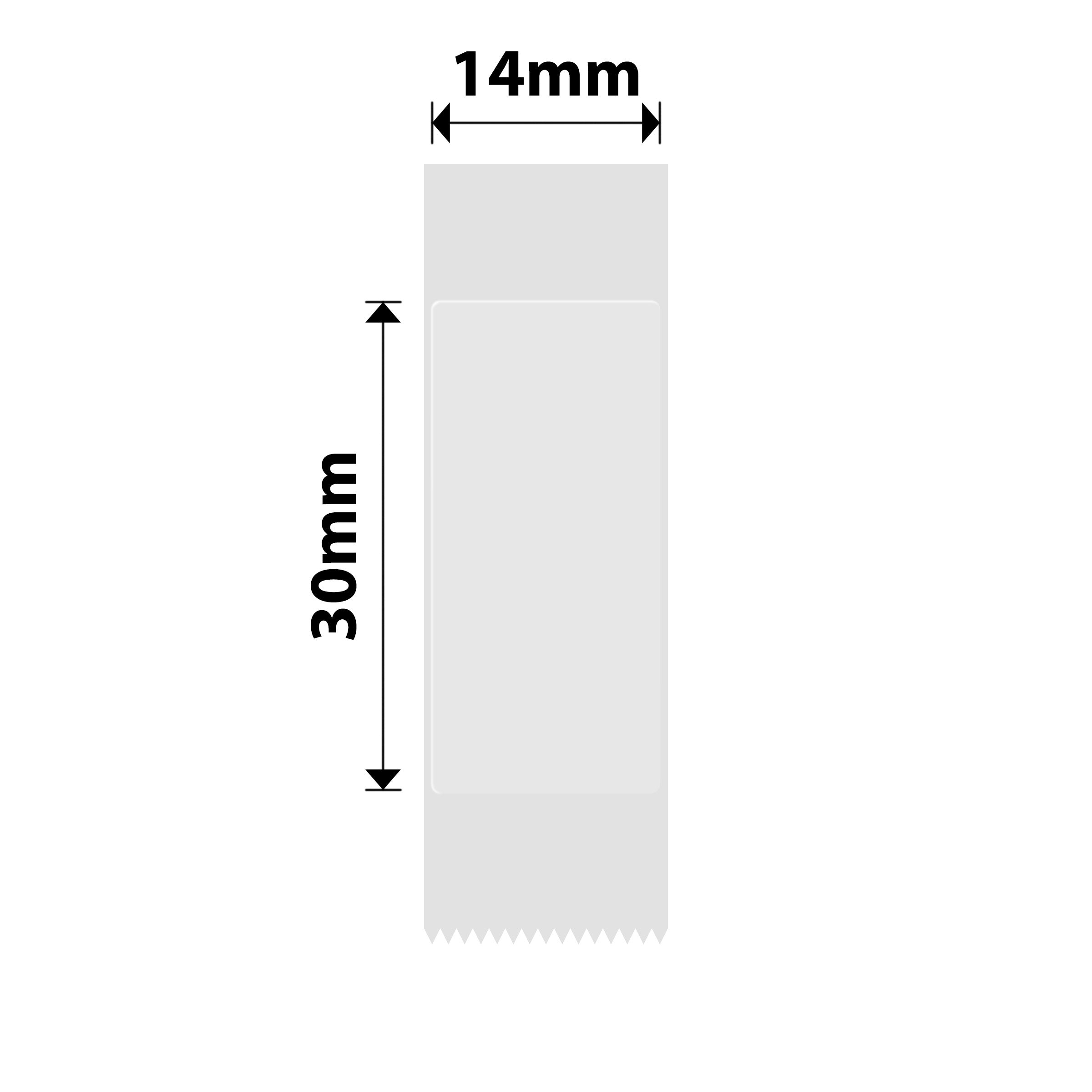 NB391 - NIIMBOT - B18 / N1 - 14X30MM - 190 TRANSPARENT LABELS
