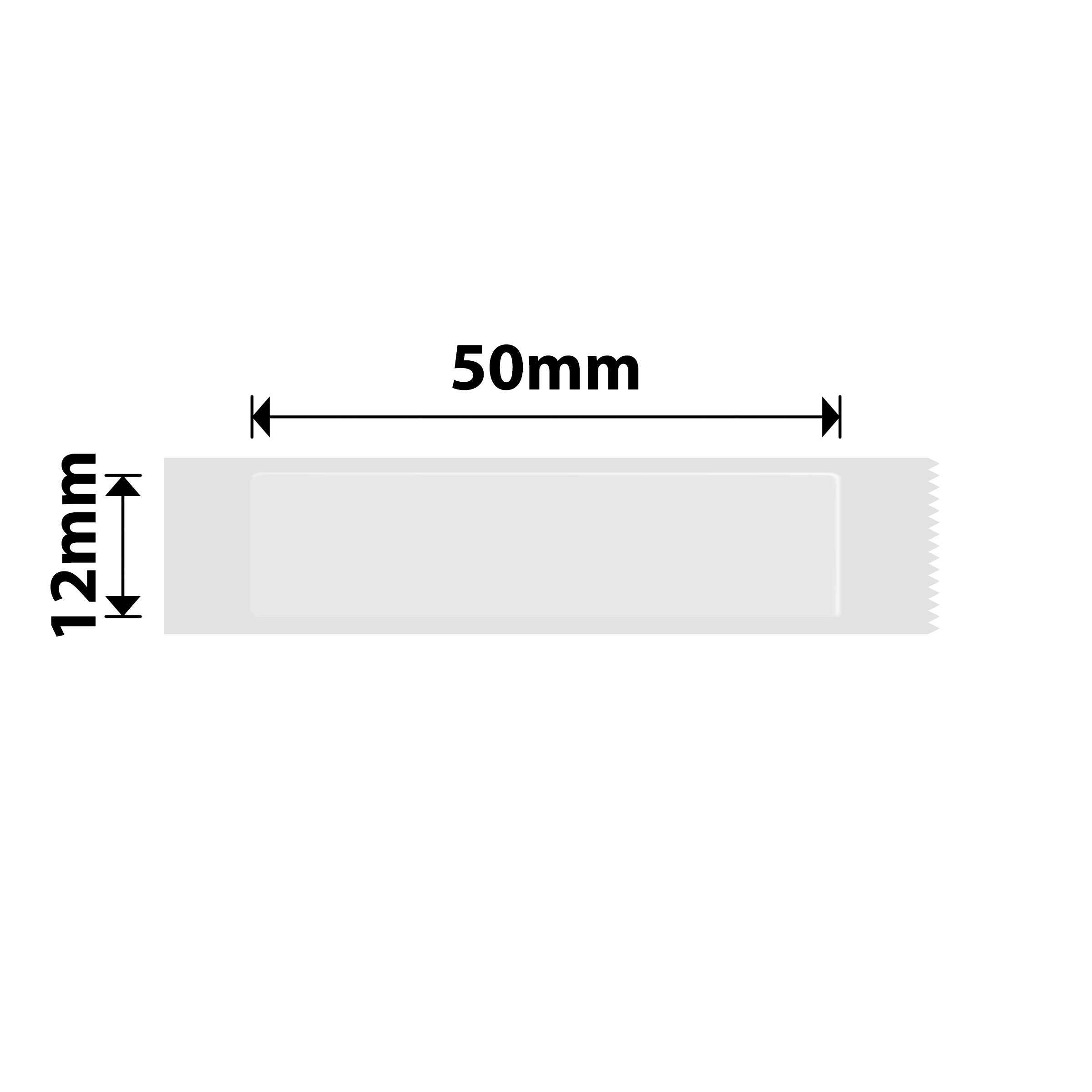 NB392 - NIIMBOT - B18 / N1 - 12X50MM - 125 TRANSPARENT LABELS