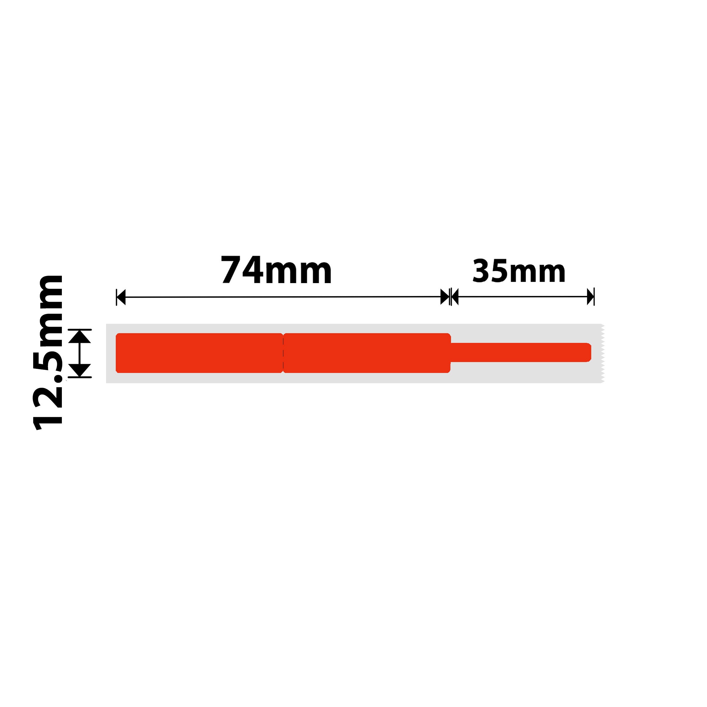 NB404 - NIIMBOT - B18 / N1 - 12.5X109MM - 60 RED CABLE LABELS