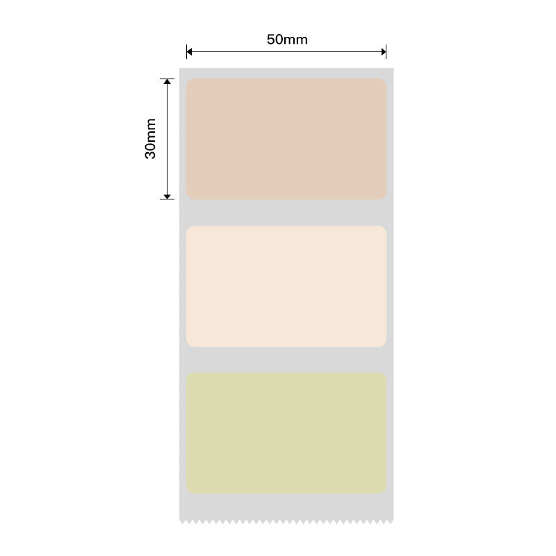 NB437 - NIIMBOT - B1 / B21 / B3S / B4 - 50X30MM - 230 MULTI-COLOUR LABELS