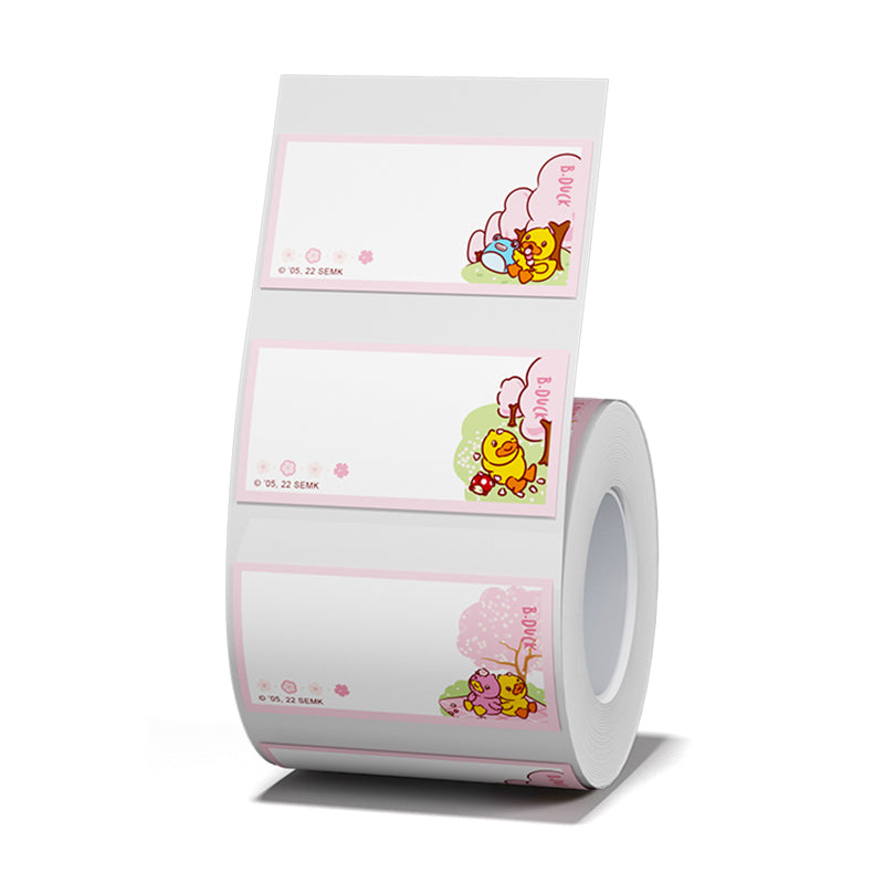 NB455 - NIIMBOT - B1 / B21 / B3S / B4 - 40X20MM - 320 DUCK & CHERRY BLOSSOM LABELS