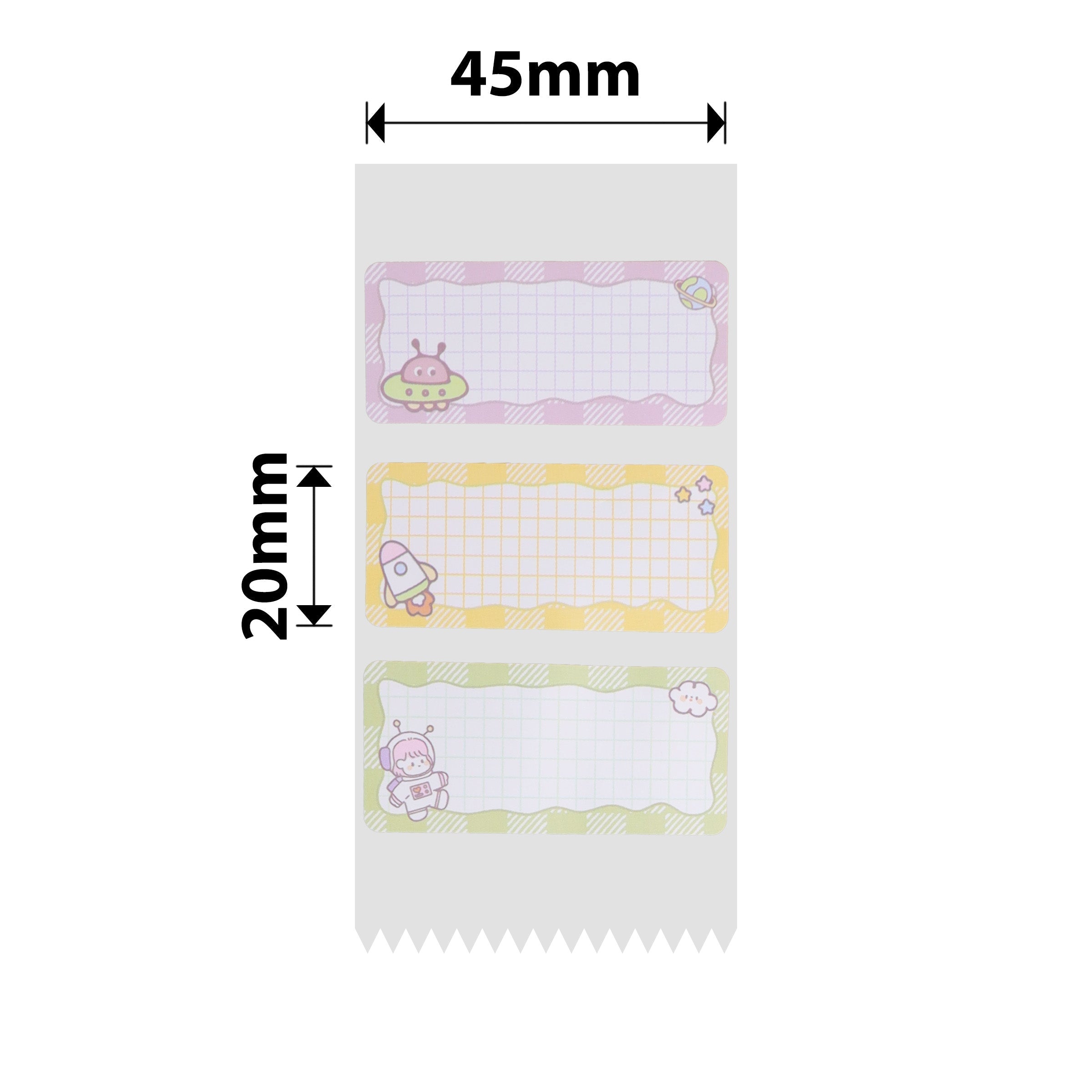 NB459 - NIIMBOT - B1 / B21 / B3S / B4 - 45X20MM - 320 SPACE SQUAD LABELS