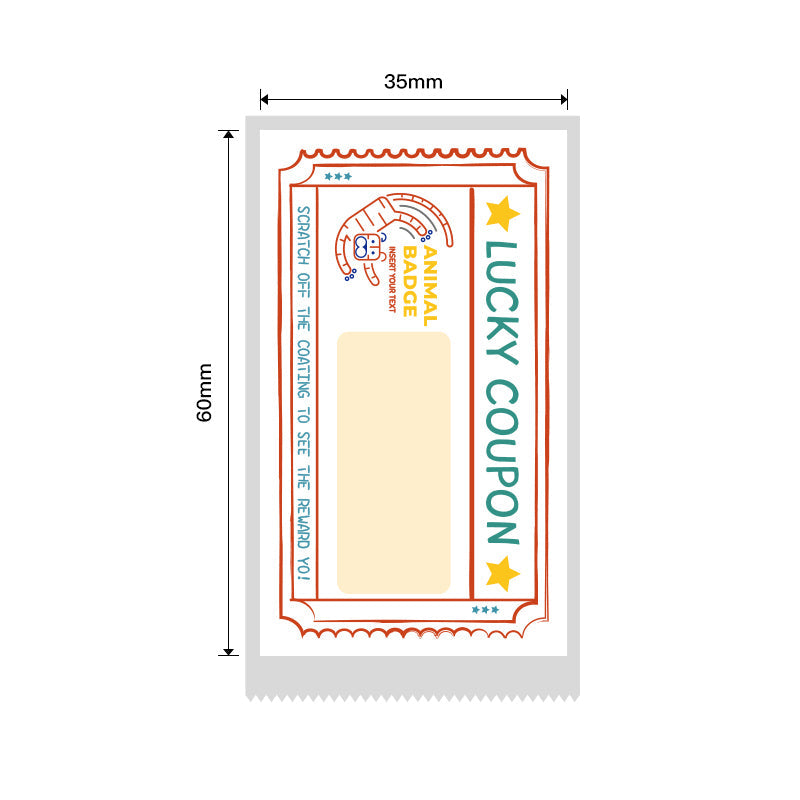 NB472 - NIIMBOT - B1 / B21 / B3S / B4 - 35X60MM - 115 LUCKY TIGER LABELS