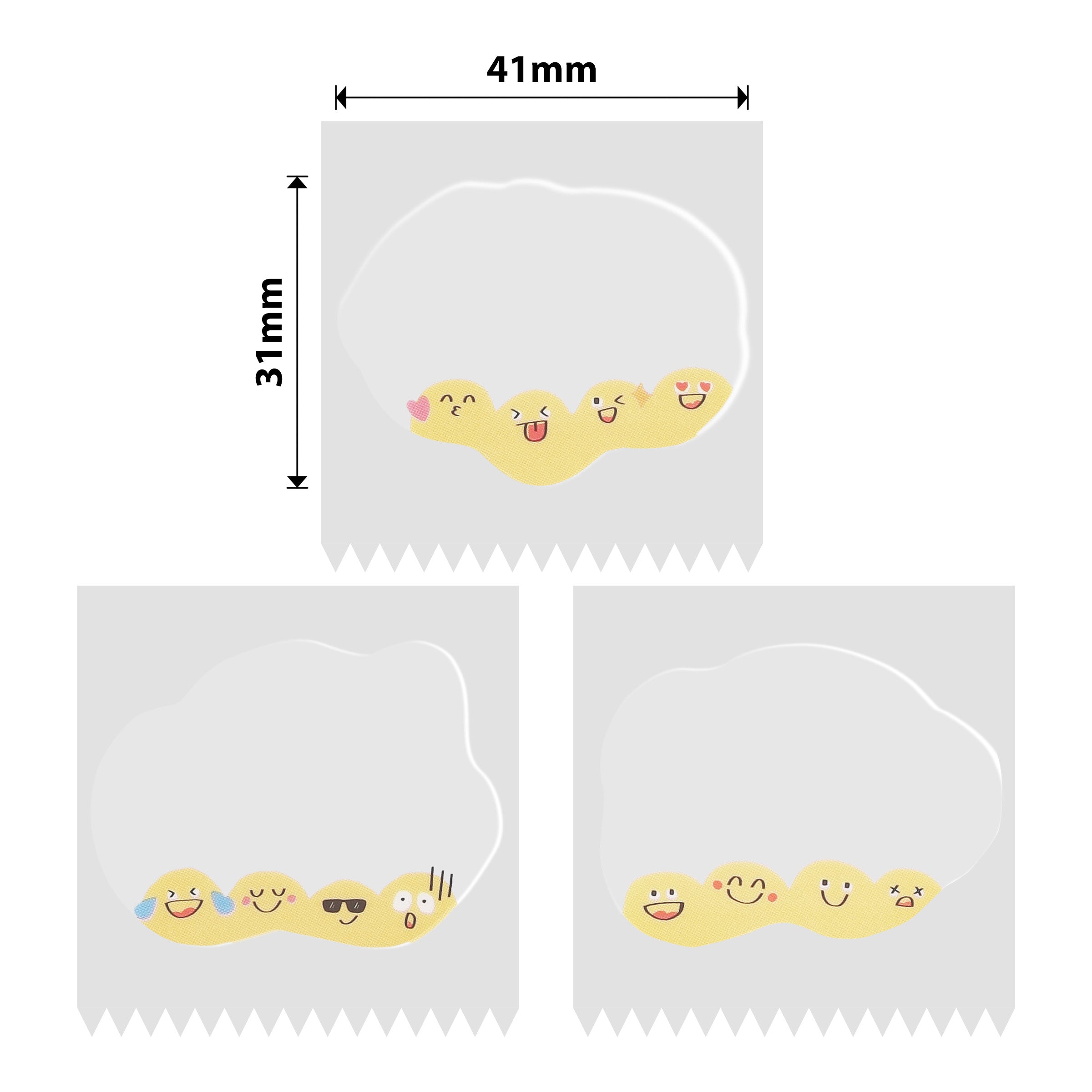 NB473 - NIIMBOT - B1 / B21 / B3S / B4 - 41X31MM - 220 CUTE EMOJIS LABELS