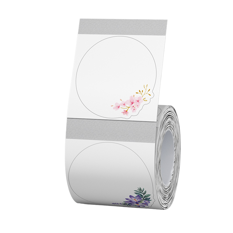 NB474 - NIIMBOT - B1 / B21 / B3S / B4 - 41X41MM - 170 TRANSPARENT WHISPERING FLOWERS LABELS
