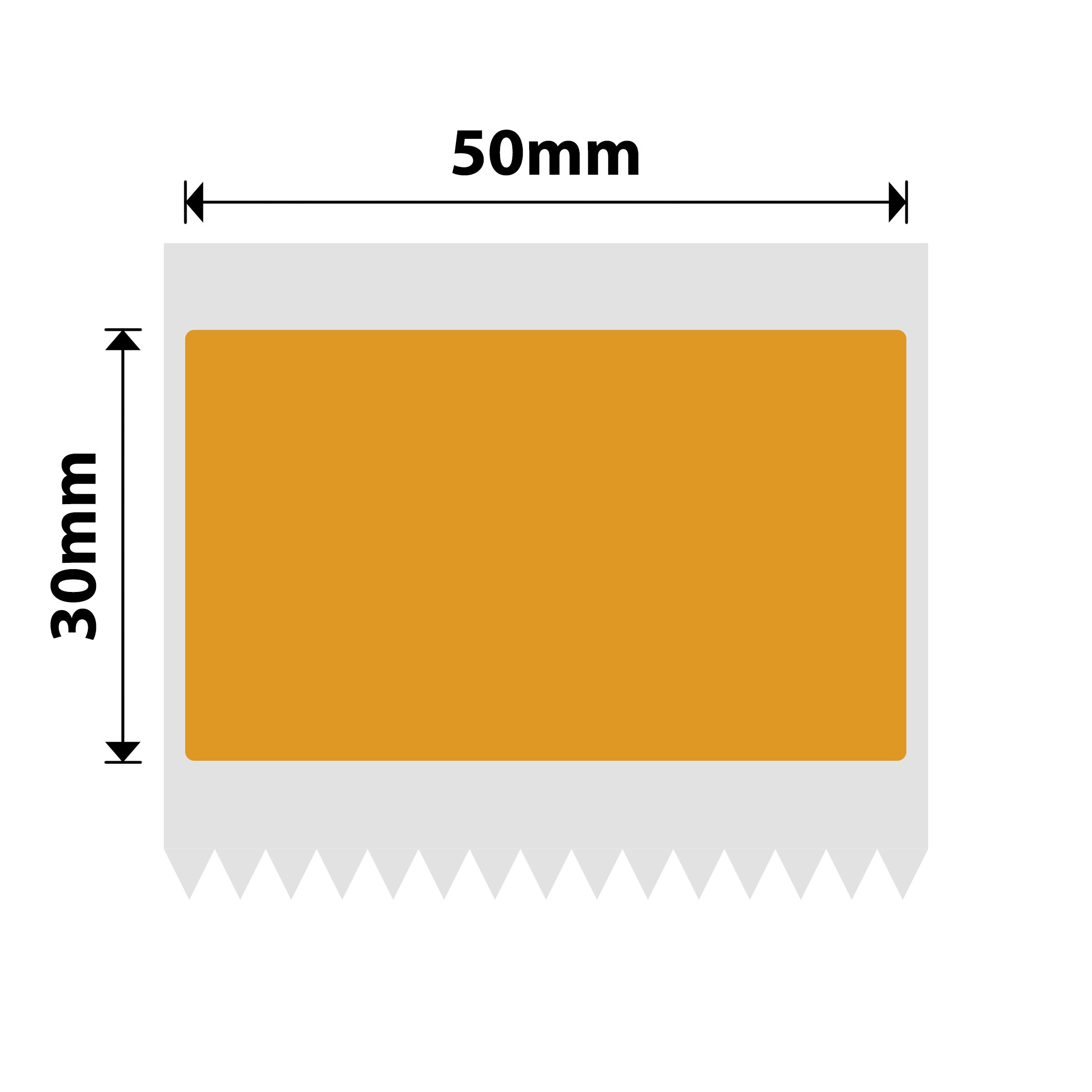 NB494 - NIIMBOT - B1 / B21 / B3S / B4 - 50X30MM - 230 ORANGE FREEZER LABELS